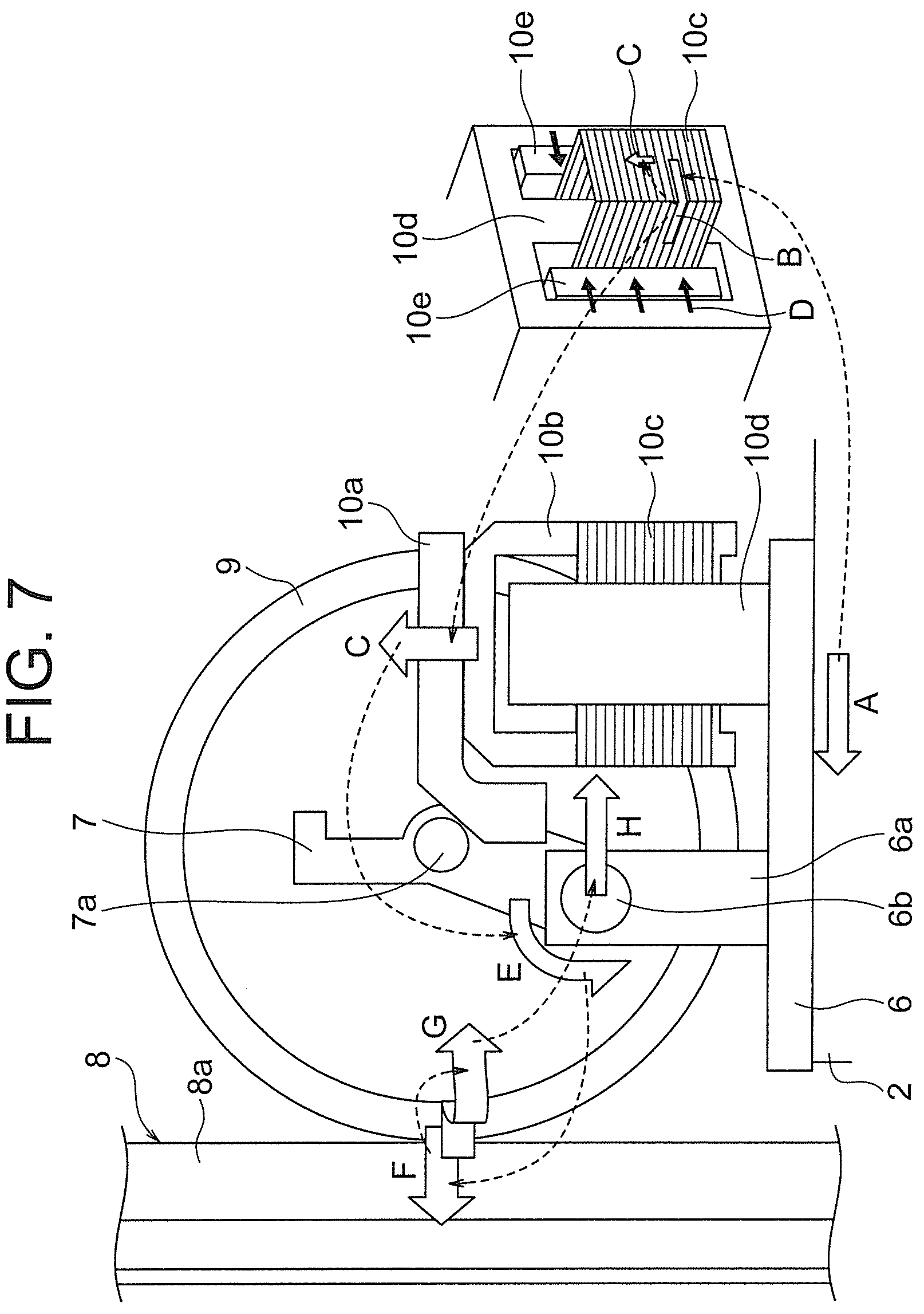 Patent US12338103 Figure 6 – Active guide roller and elevator device
