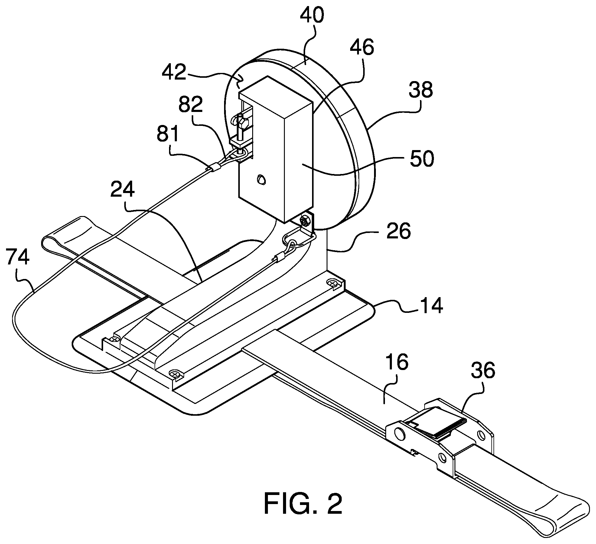 Patent US12338104 Figure 2 – Tag line release assembly