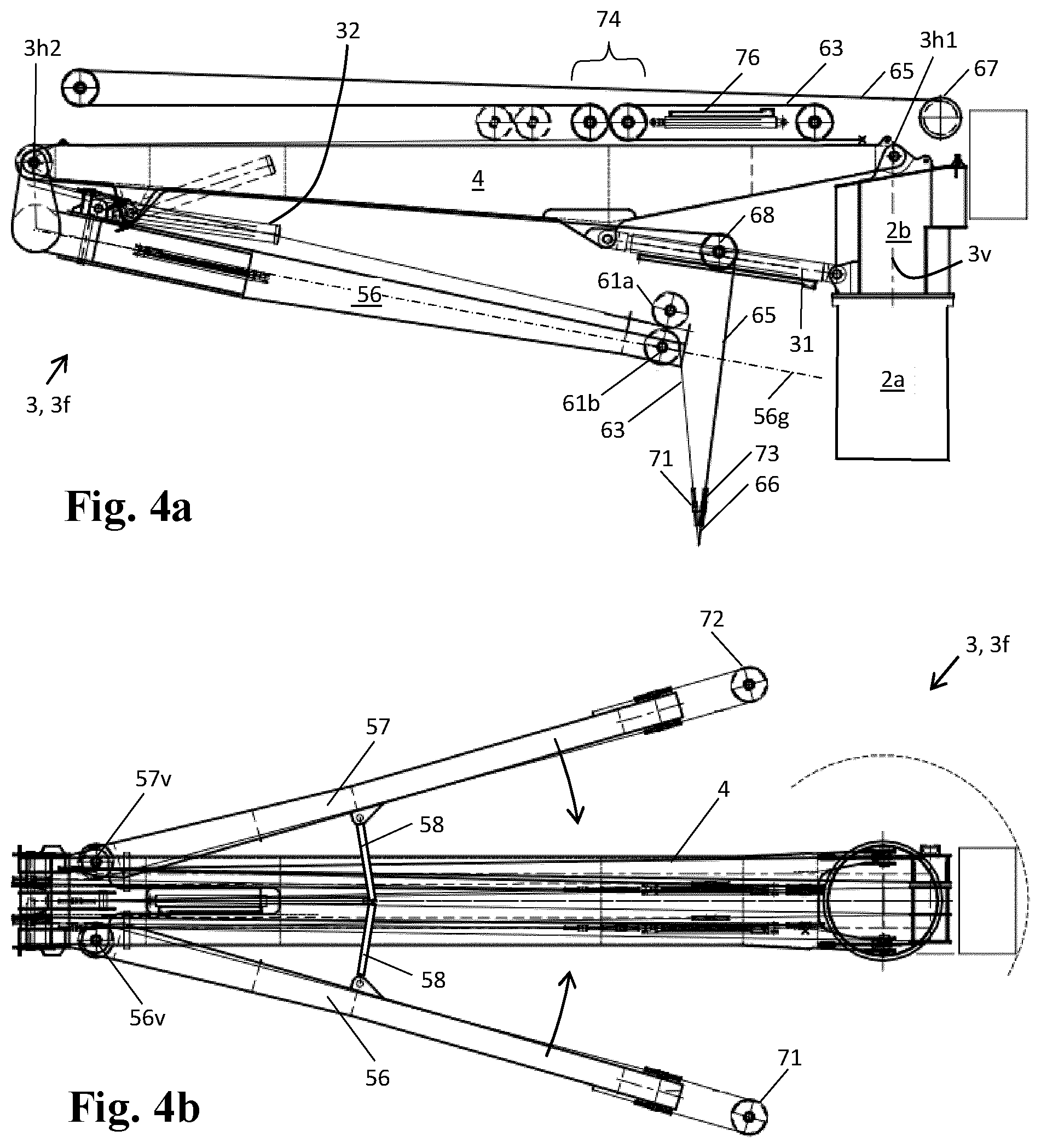 Patent US12338106 Figure 9 – Marine knuckle boom crane