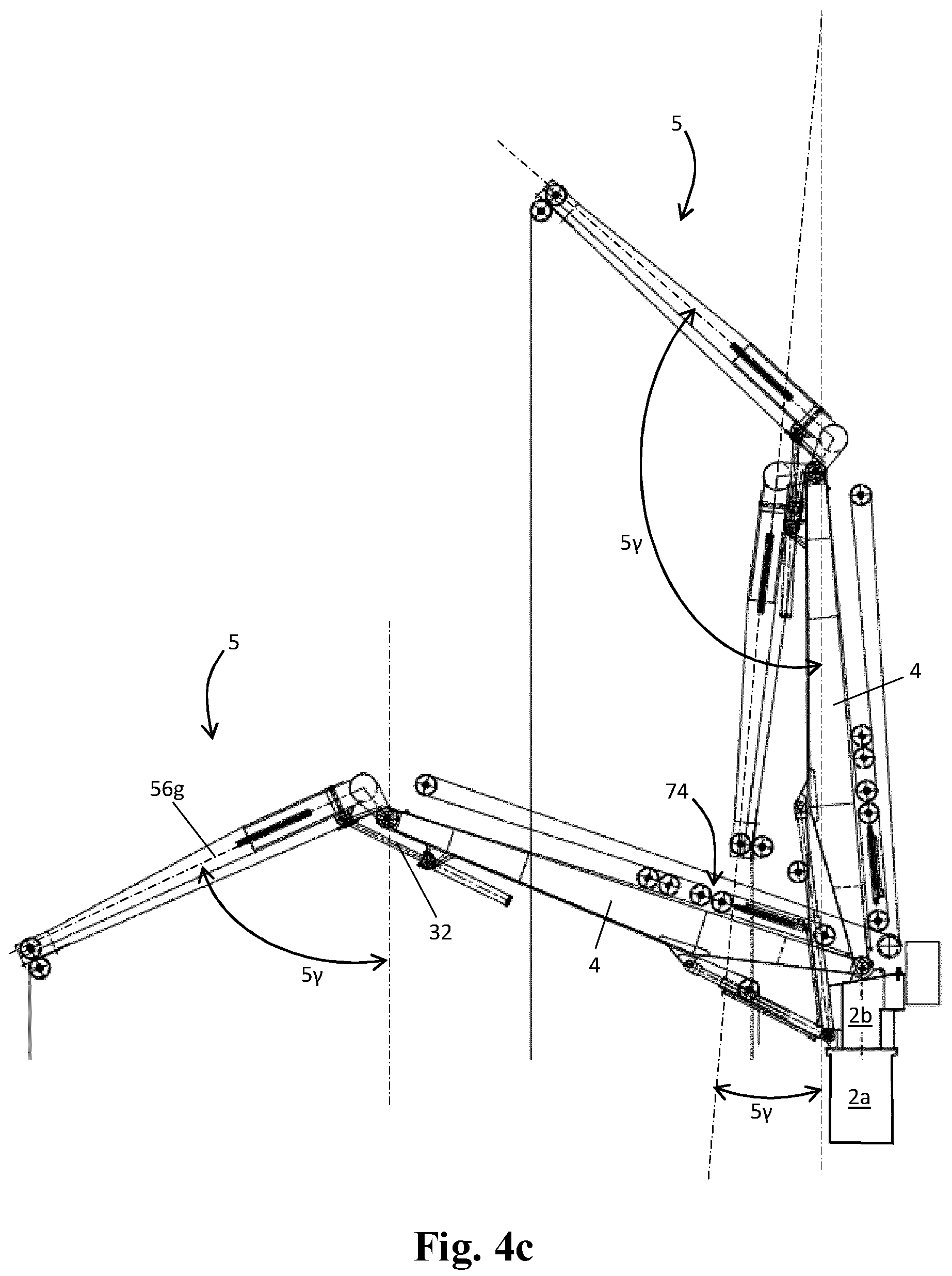Patent US12338106 Figure 10 – Marine knuckle boom crane
