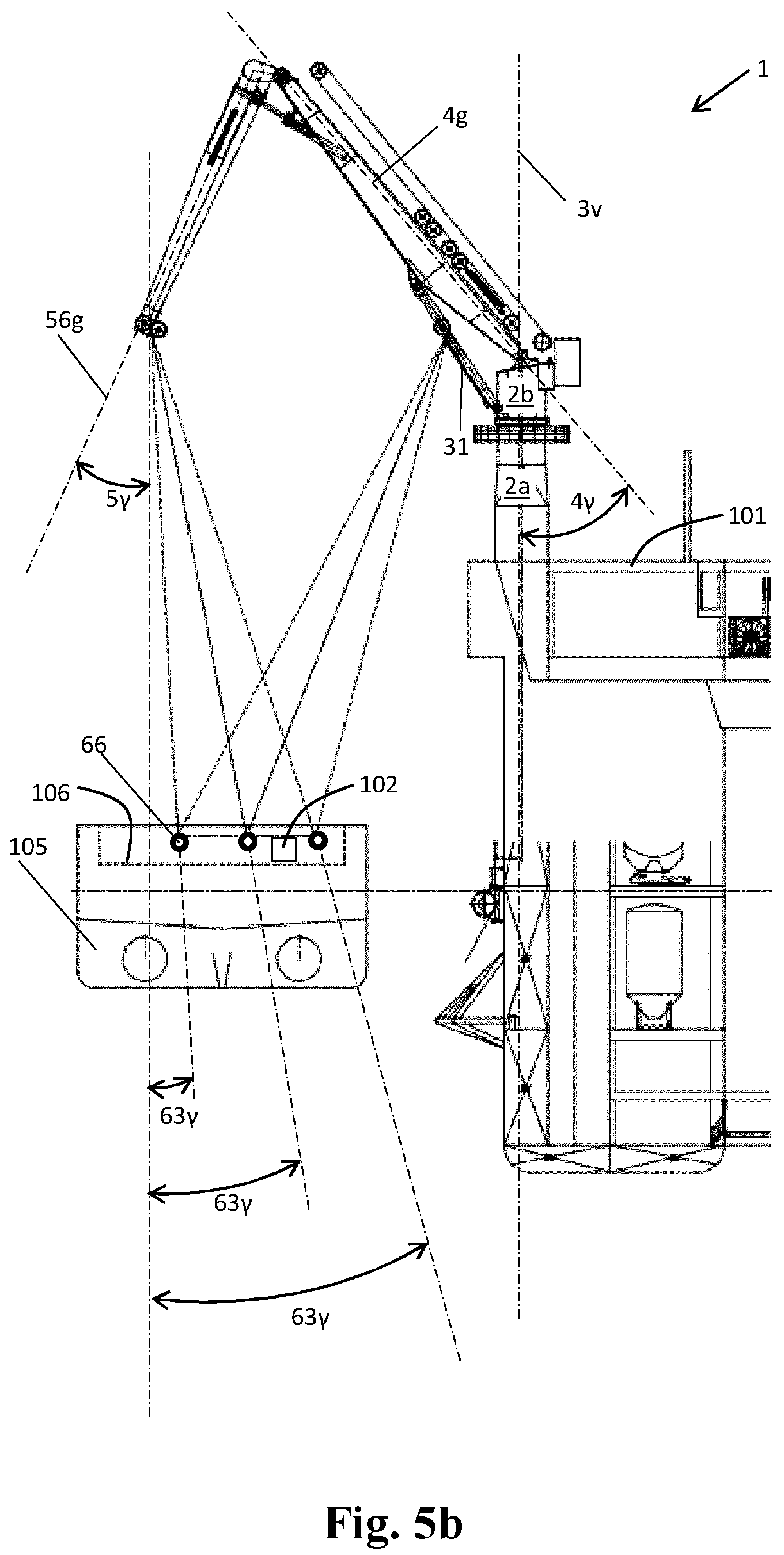 Patent US12338106 Figure 12 – Marine knuckle boom crane