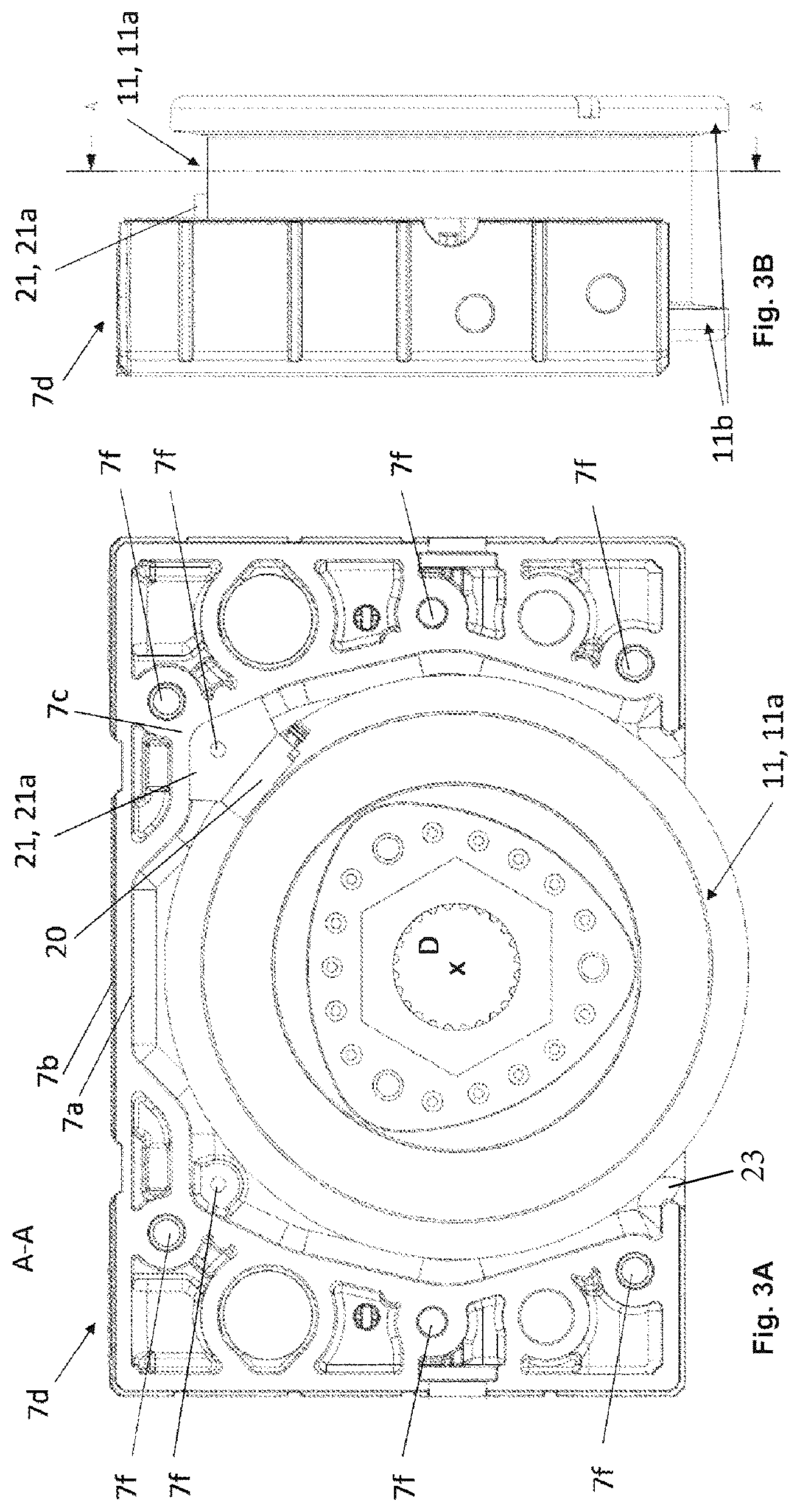 Patent US12338107 Figure 3 – Wheel block, in particular for a travelling crane
