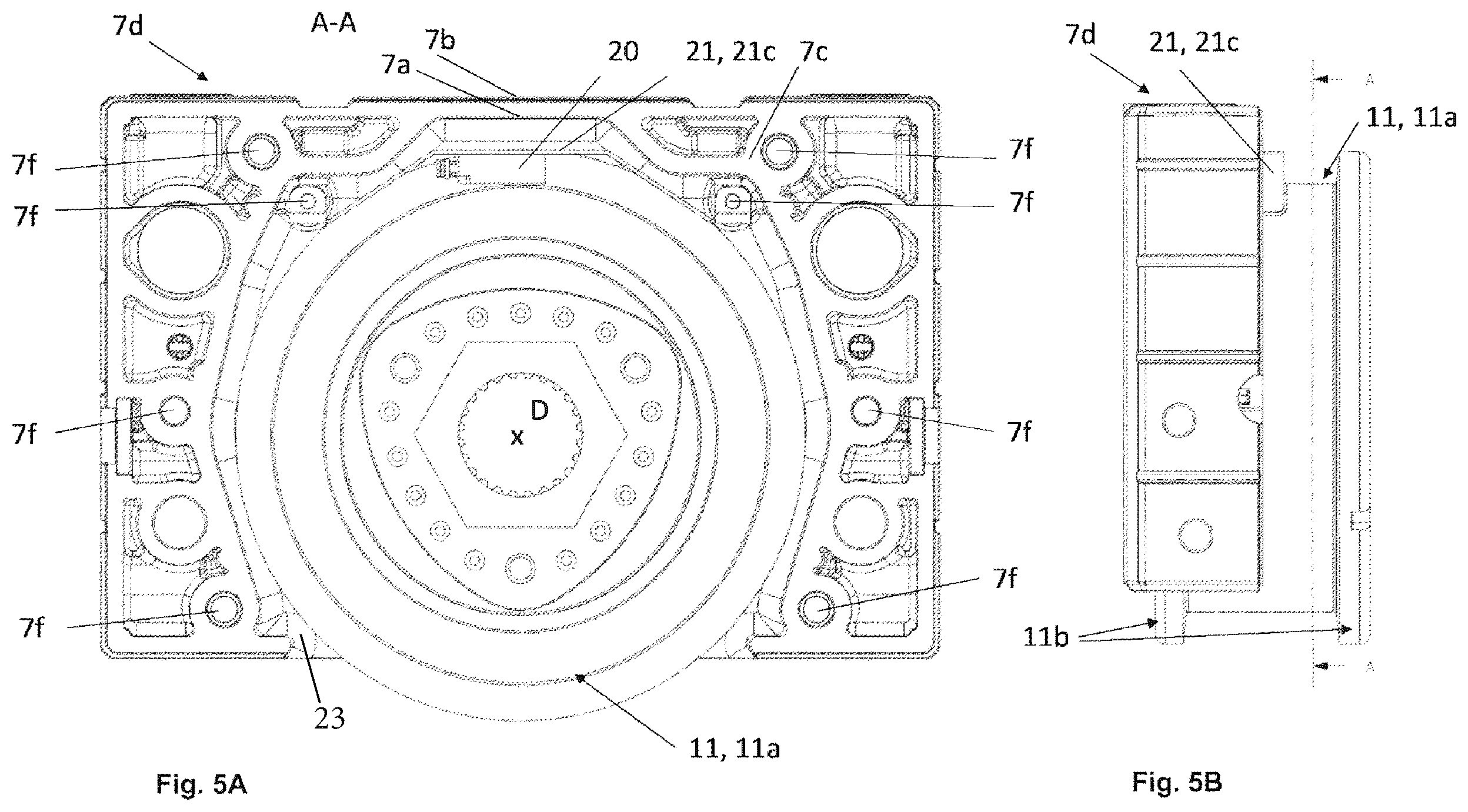 Patent US12338107 Figure 5 – Wheel block, in particular for a travelling crane