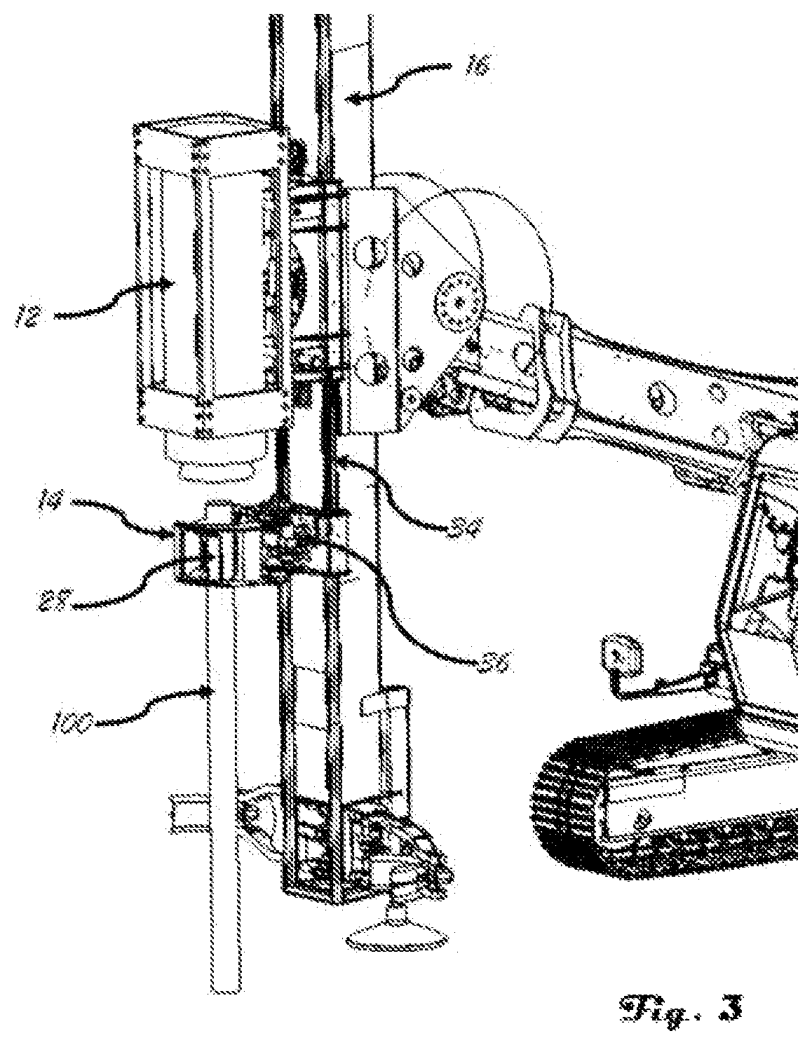 Patent US12338112 Figure 3 – Mast and grapple combination