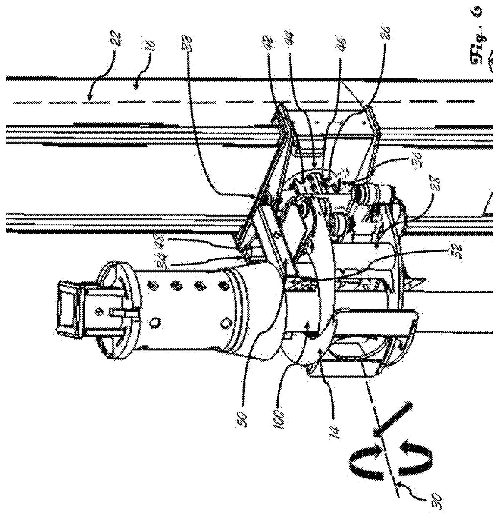 Patent US12338112 Figure 6 – Mast and grapple combination