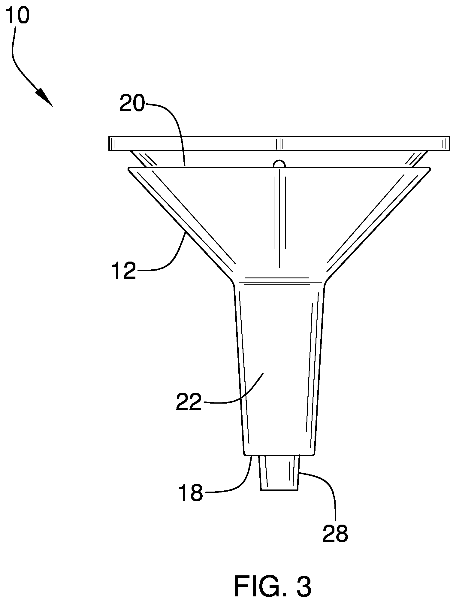 Patent US12338113 Figure 3 – Vented funnel assembly