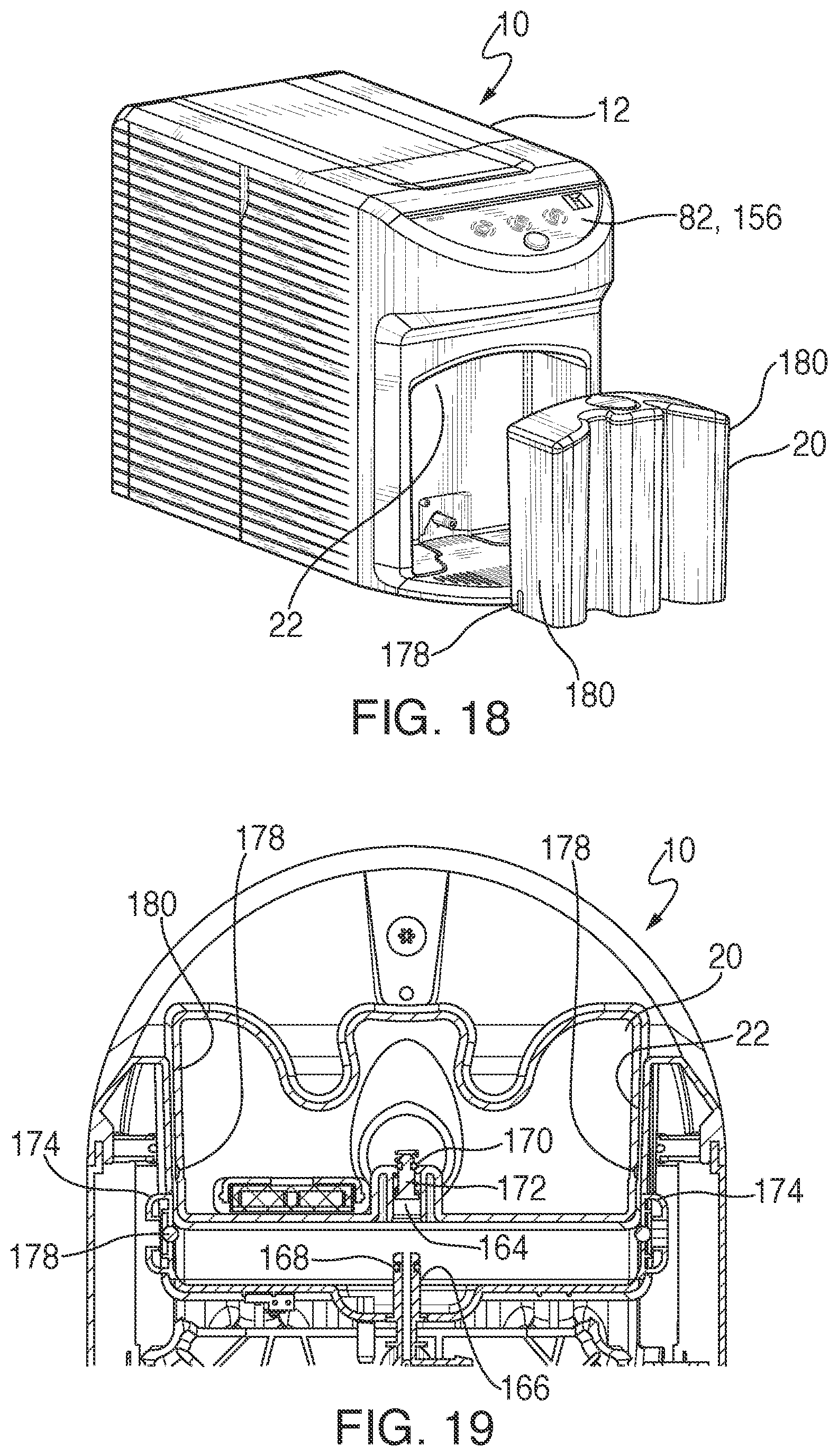 Patent US12338114 Figure 13 – Home water-based drink formulating system