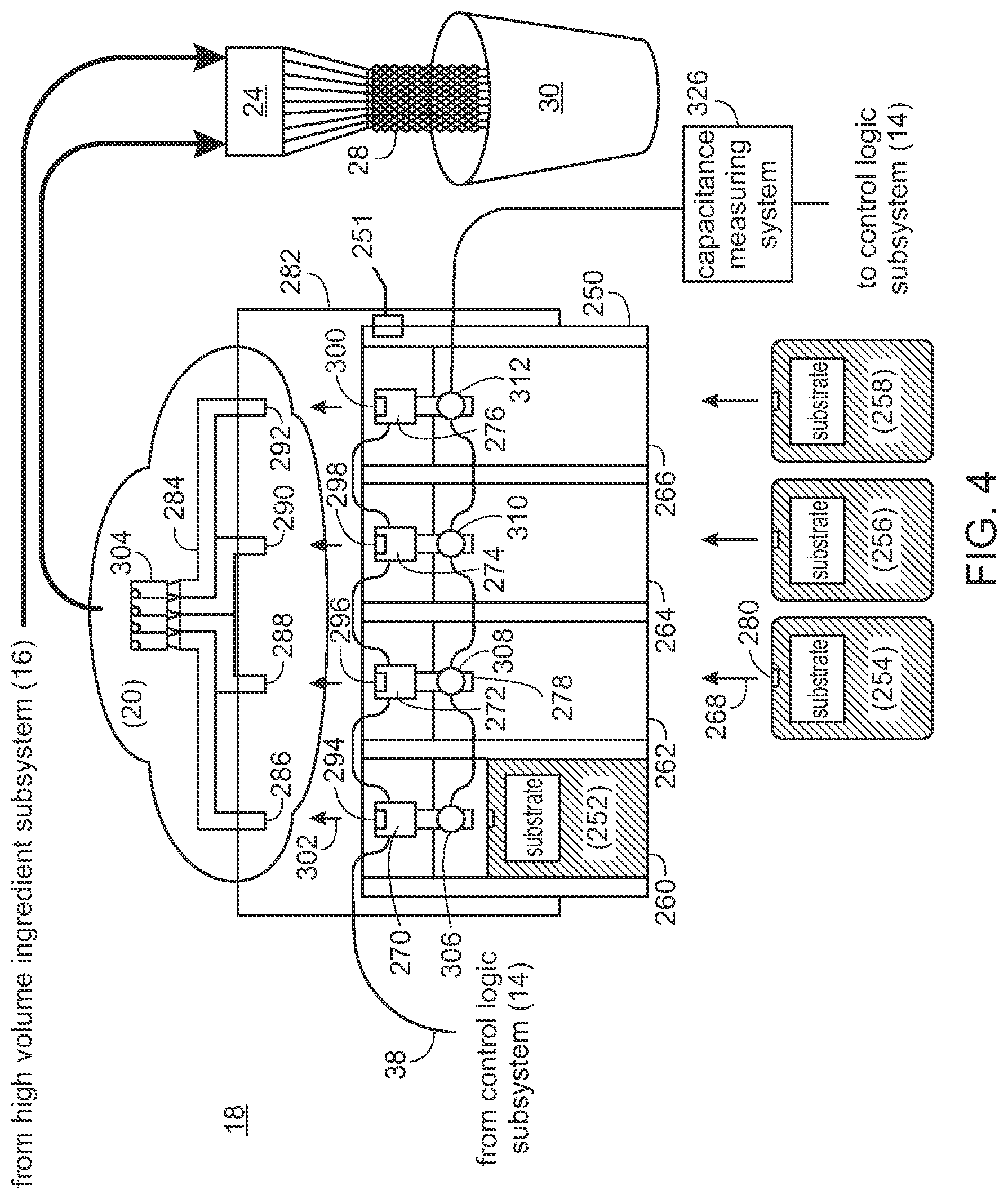 Patent US12338116 Figure 4 – Product dispensing system