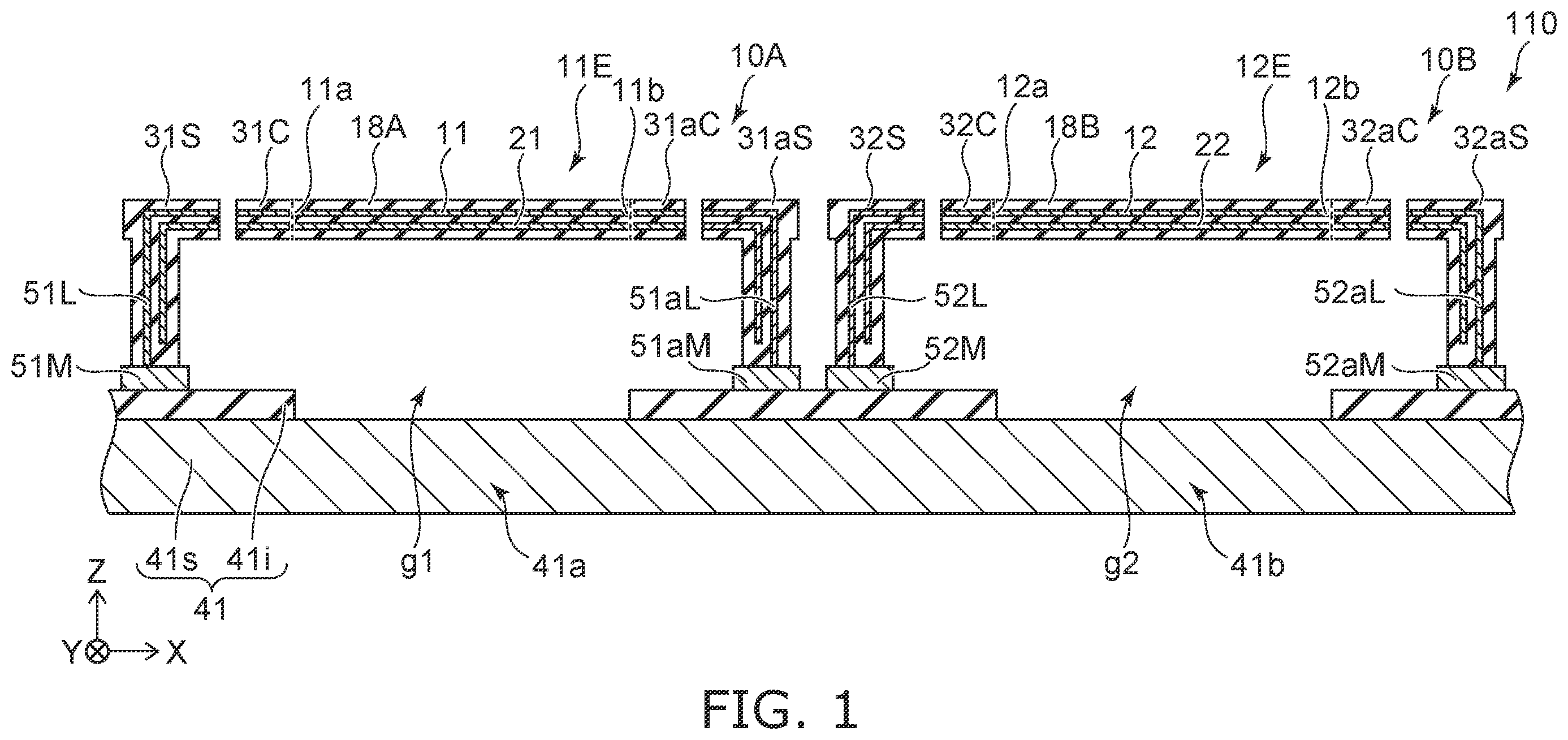 Patent US12338120 — Sensor — Figure 1