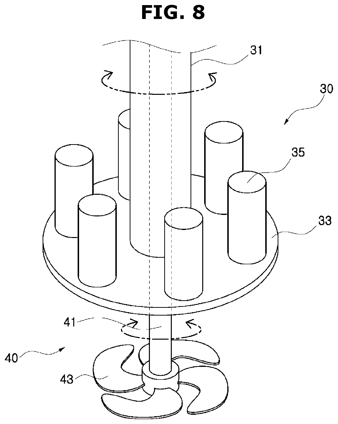 Patent US12338126 Figure 8 – Apparatus for dispersing carbon nanotubes
