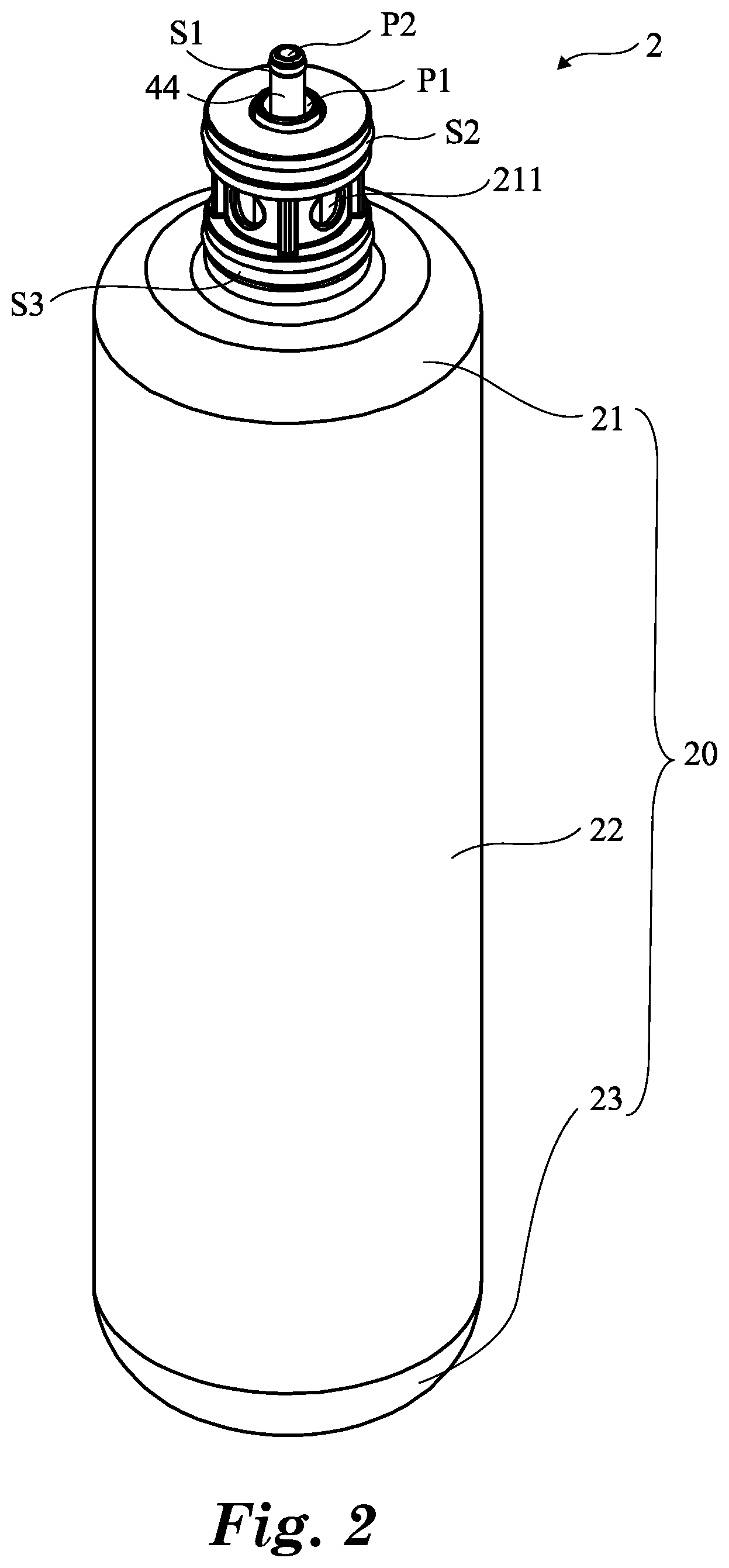 Patent US12338142 Figure 2 – Filter element and filter having the filter element