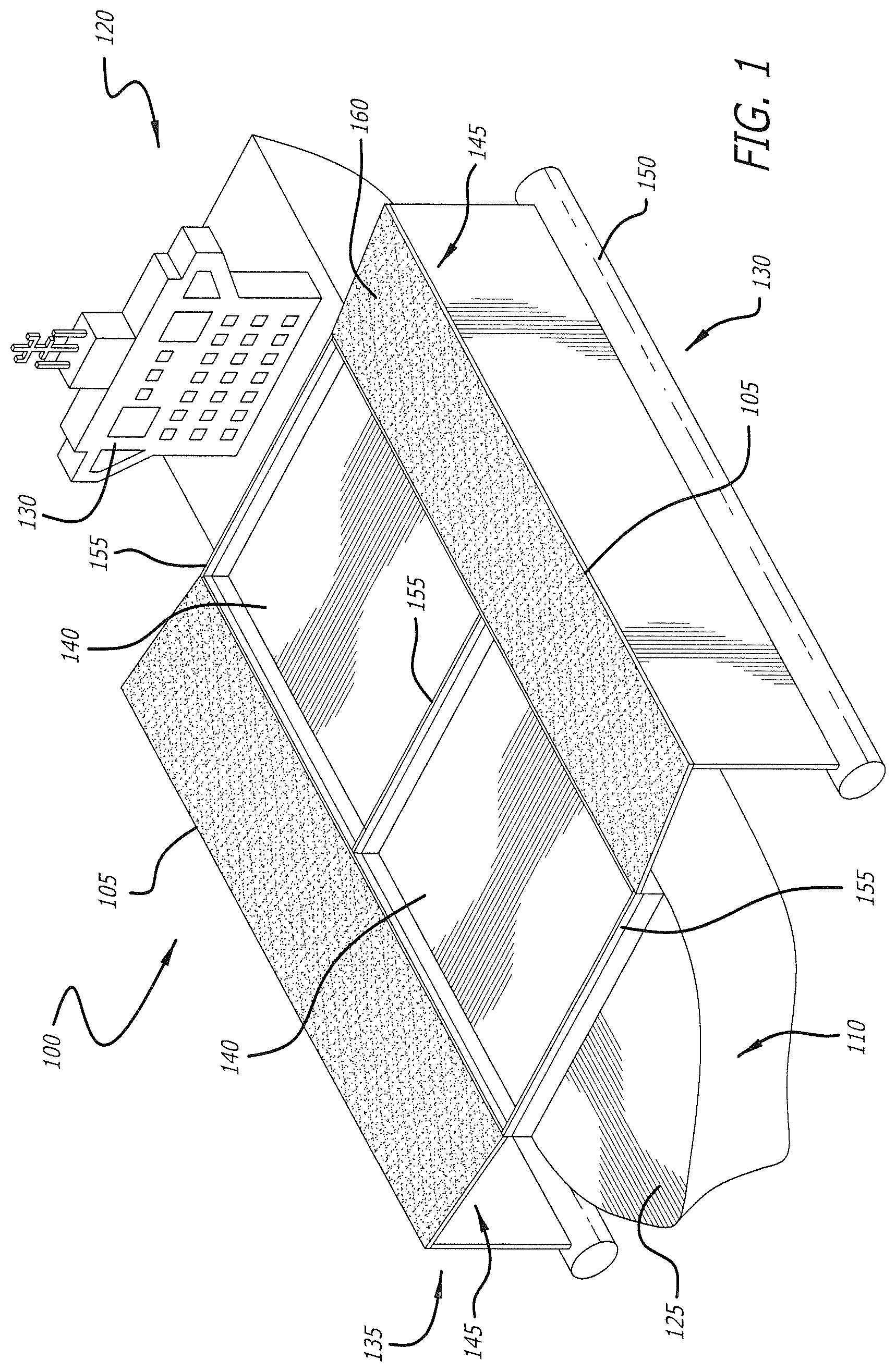 Patent US12338143 — Rainwater collection system for a waterborne vessel — Figure 1