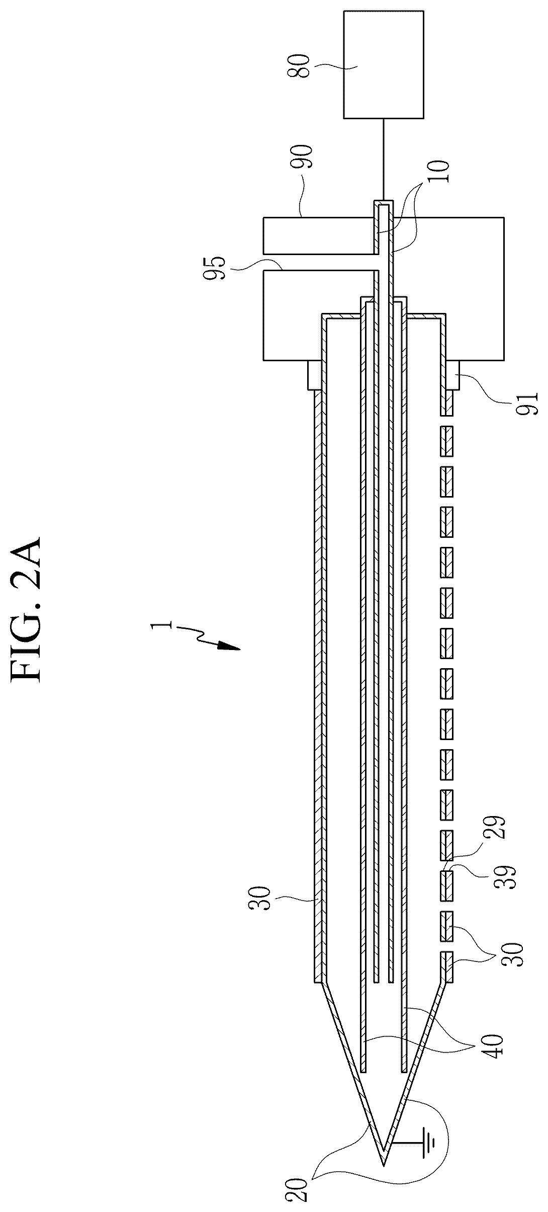 Patent US12338145 Figure 2 – Plasma water treatment apparatus for removing color with restraining total nitrogen and method thereof
