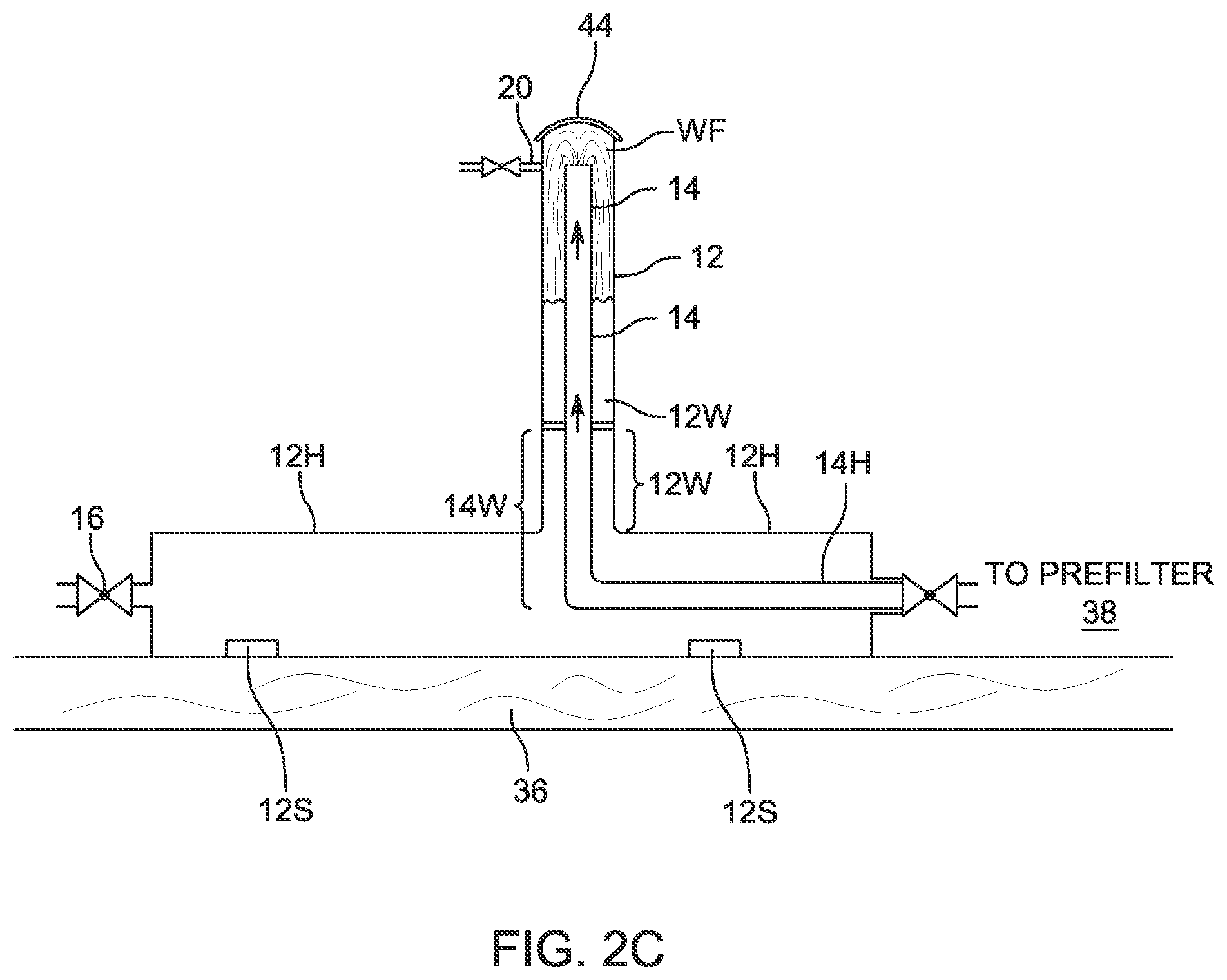 Patent US12338150 Figure 5 – Negative pressure aeration and organic growth suppression system