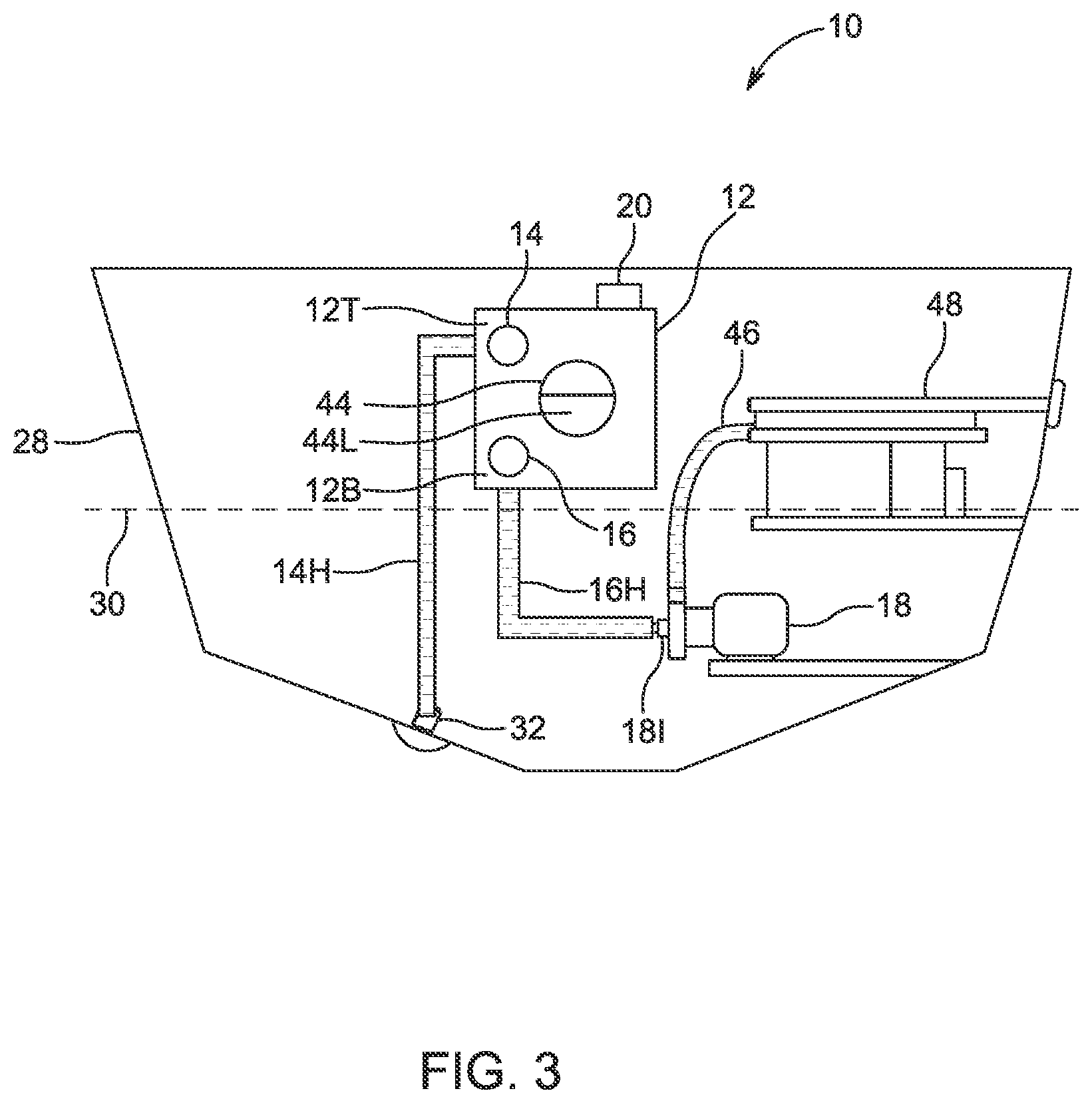 Patent US12338150 Figure 6 – Negative pressure aeration and organic growth suppression system