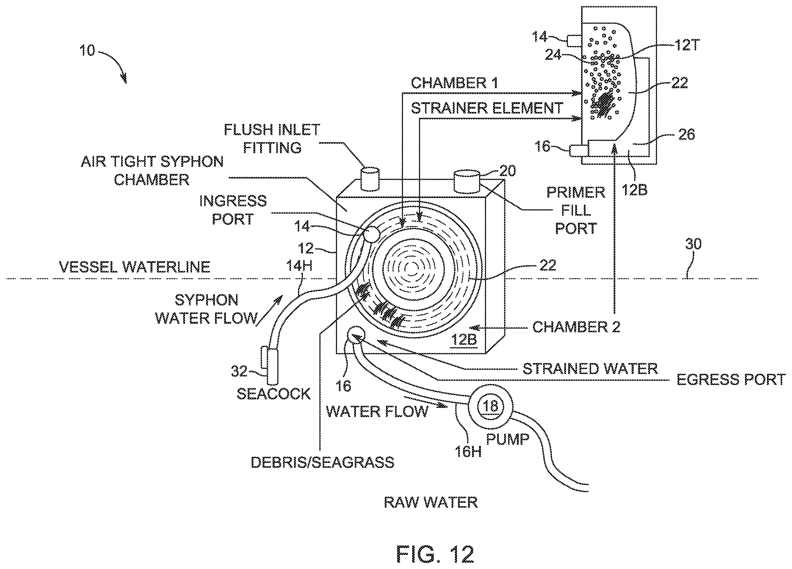Patent US12338150 Figure 15 – Negative pressure aeration and organic growth suppression system