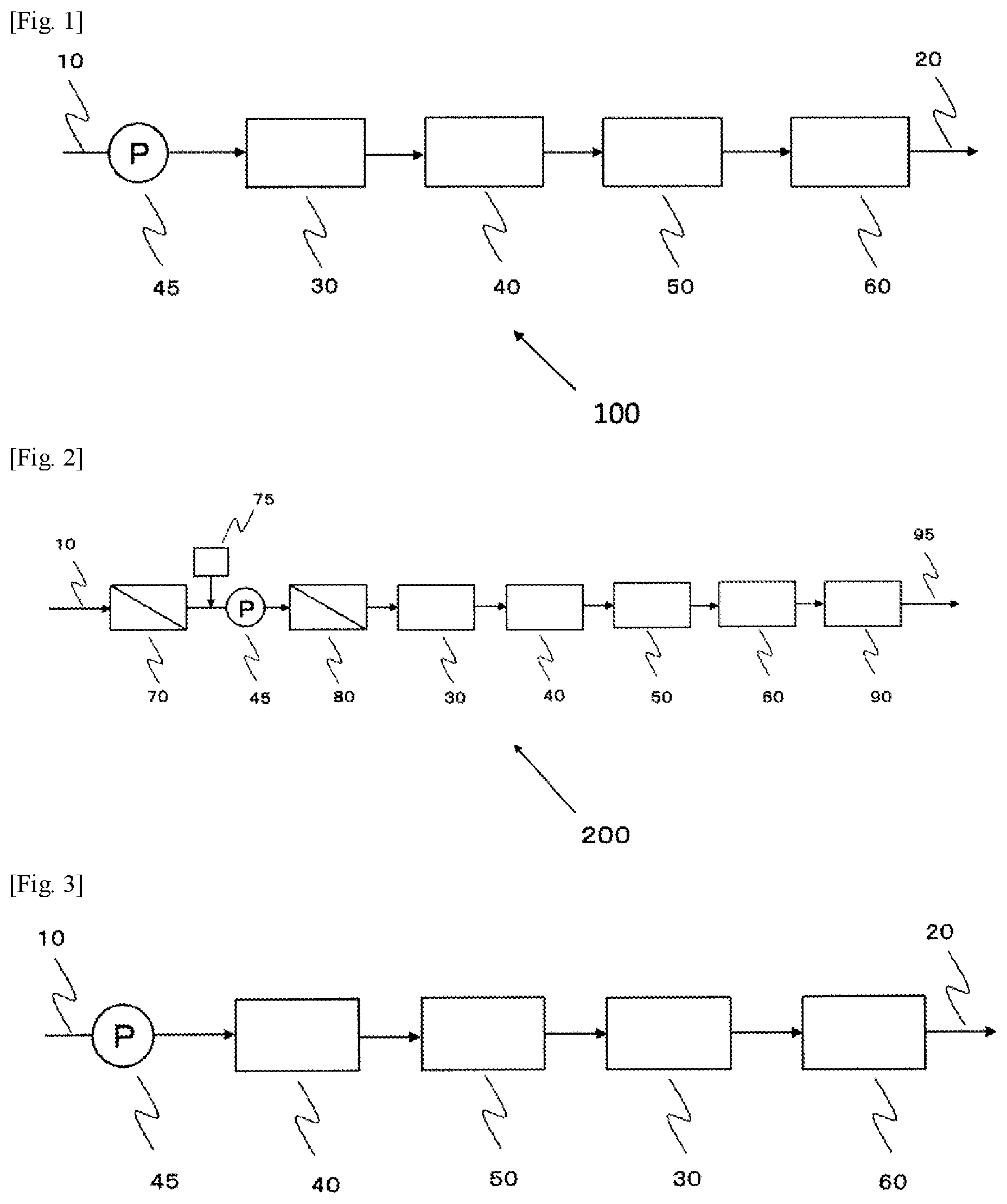 Patent US12338152 Figure 1 – Boron removal device and boron removal method, and pure water production device and pure water production method