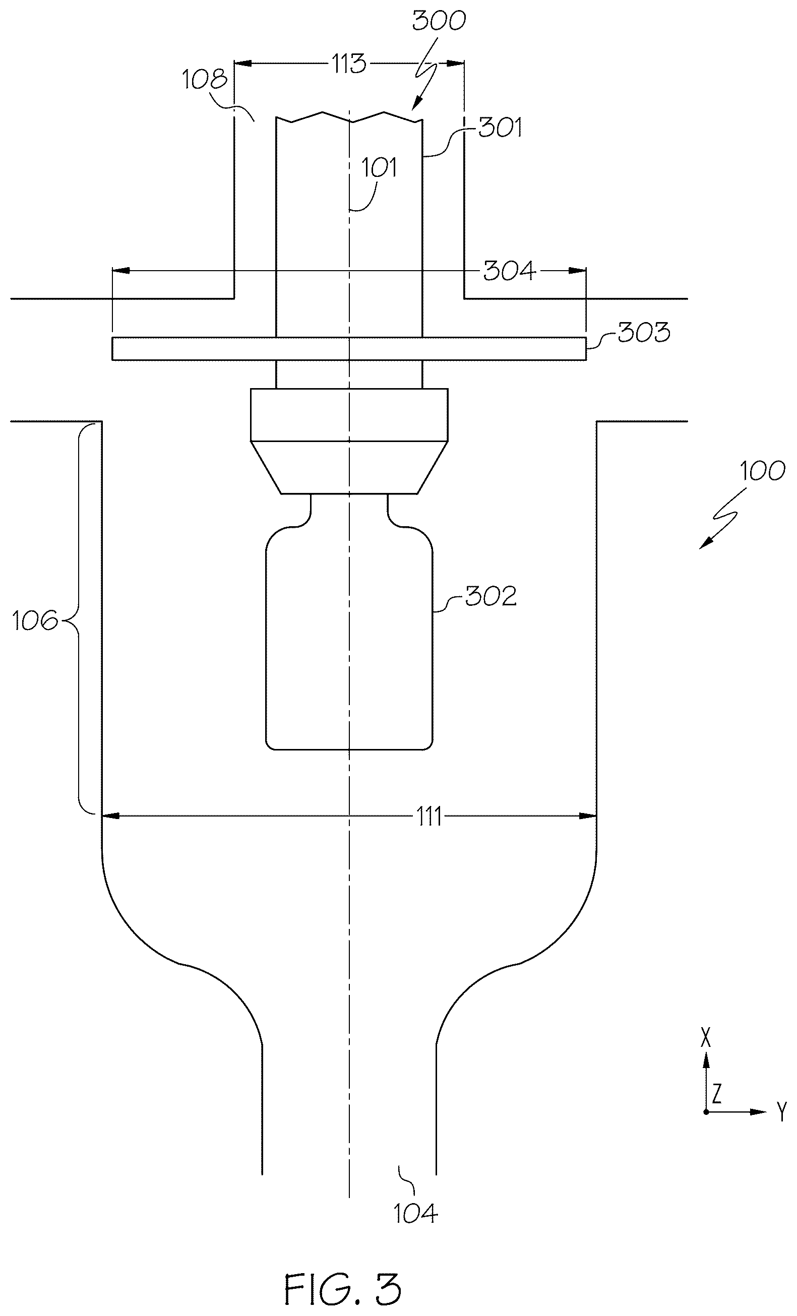 Patent US12338155 Figure 3 – Enclosures for providing a controlled environment during the production of glass articles