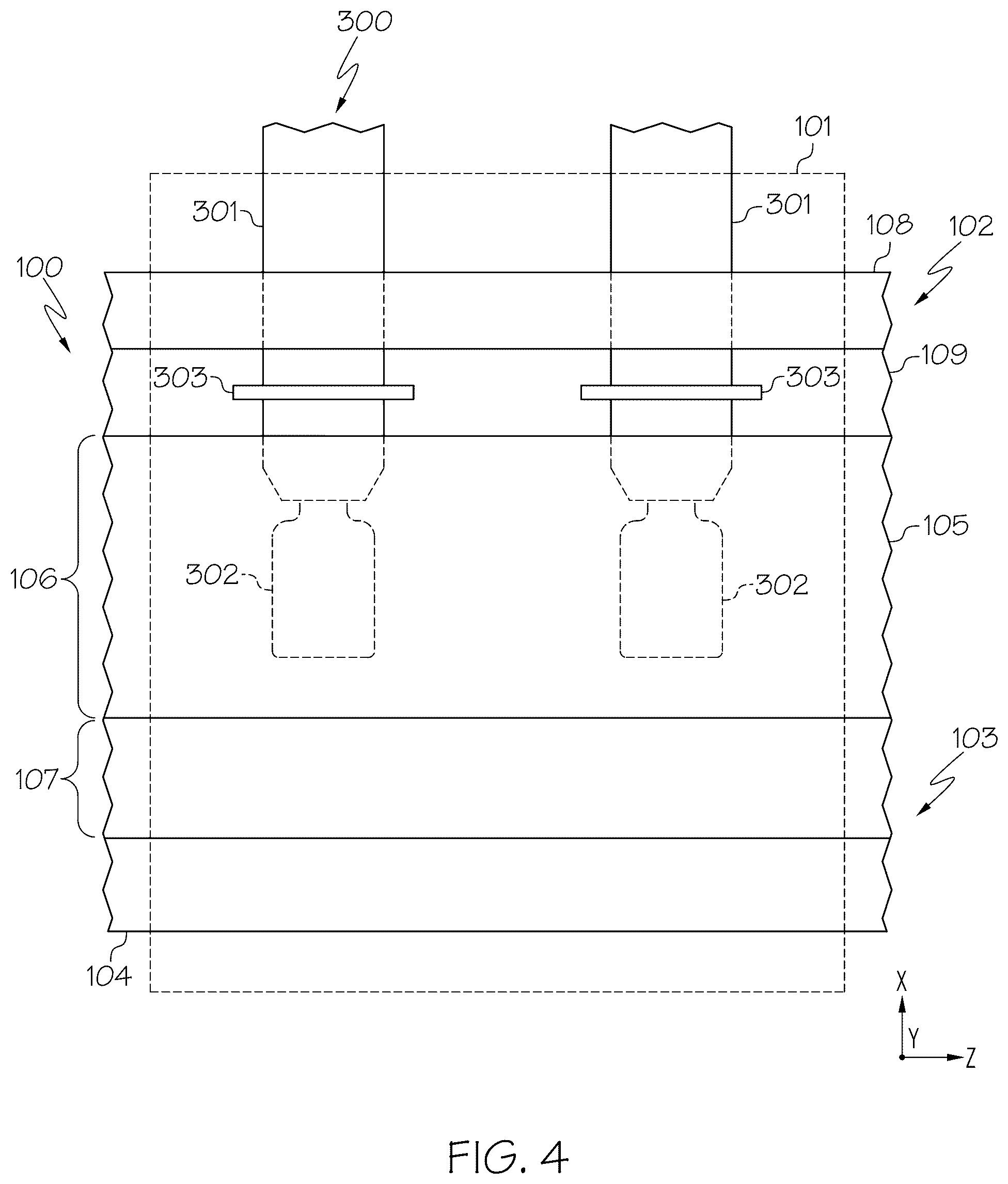 Patent US12338155 Figure 4 – Enclosures for providing a controlled environment during the production of glass articles