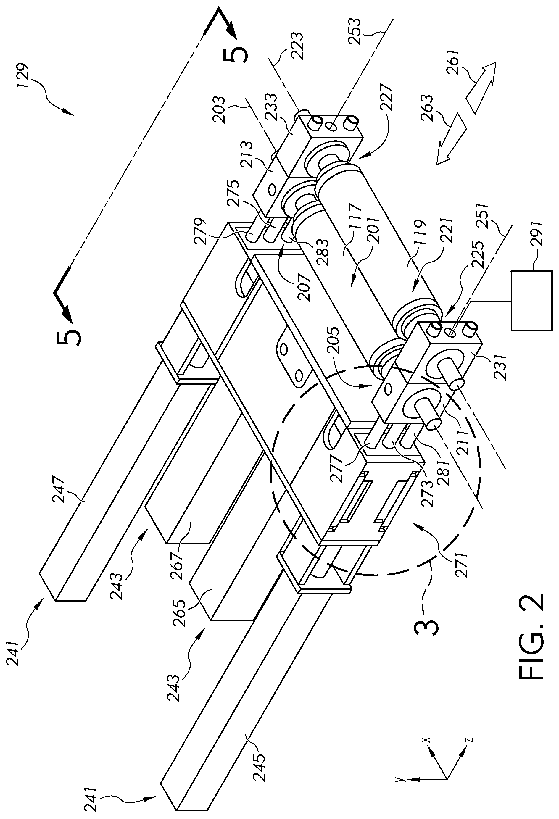 Patent US12338157 Figure 2 – Methods and apparatus for manufacturing a glass ribbon