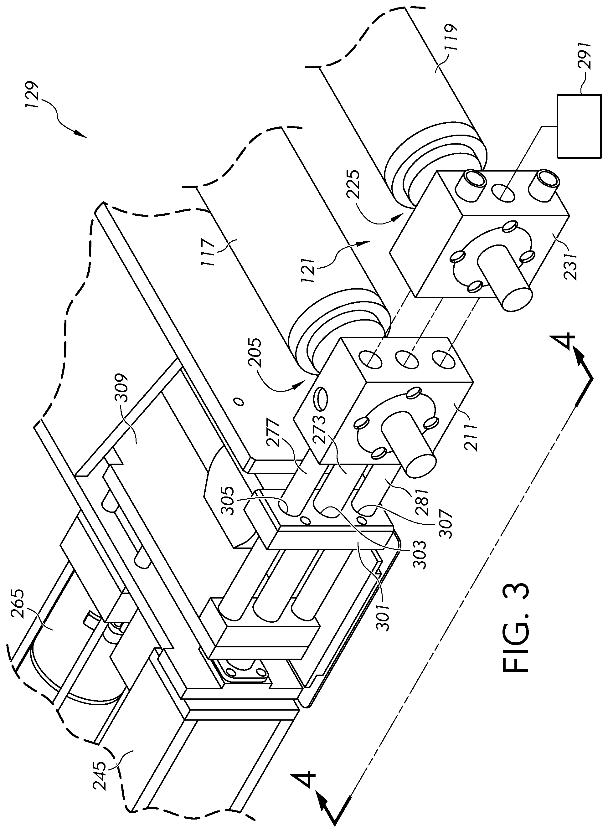 Patent US12338157 Figure 3 – Methods and apparatus for manufacturing a glass ribbon