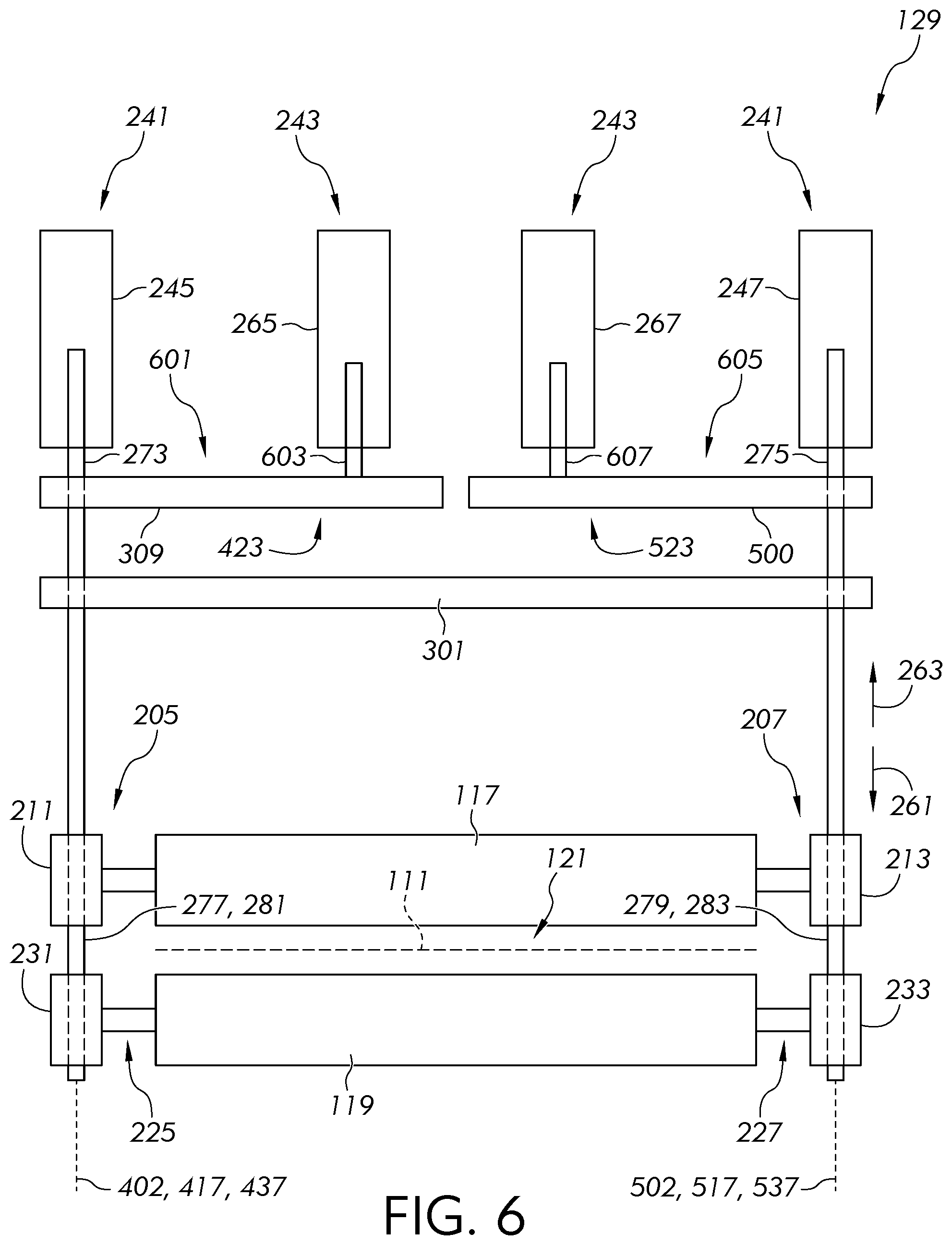 Patent US12338157 Figure 5 – Methods and apparatus for manufacturing a glass ribbon