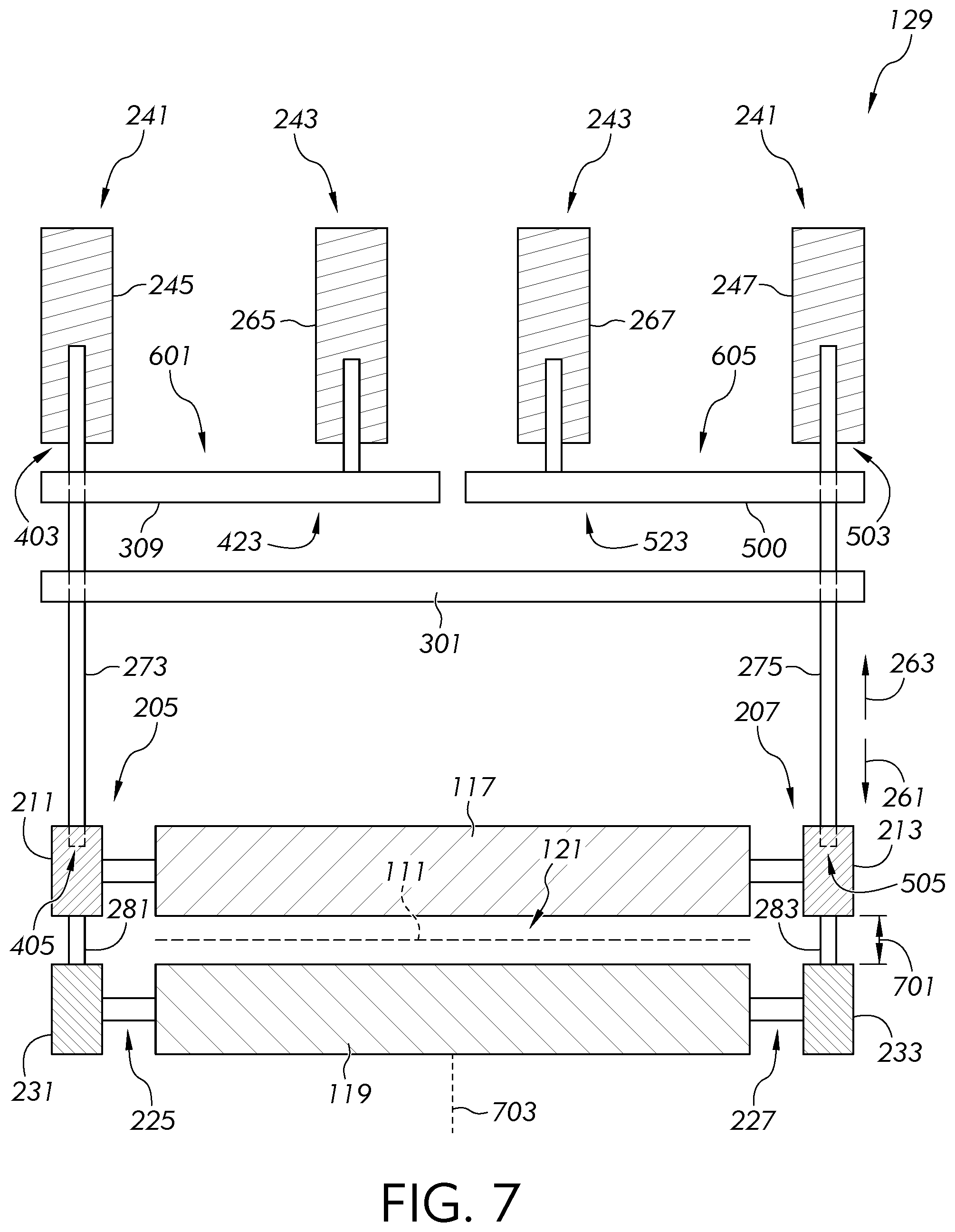 Patent US12338157 Figure 6 – Methods and apparatus for manufacturing a glass ribbon