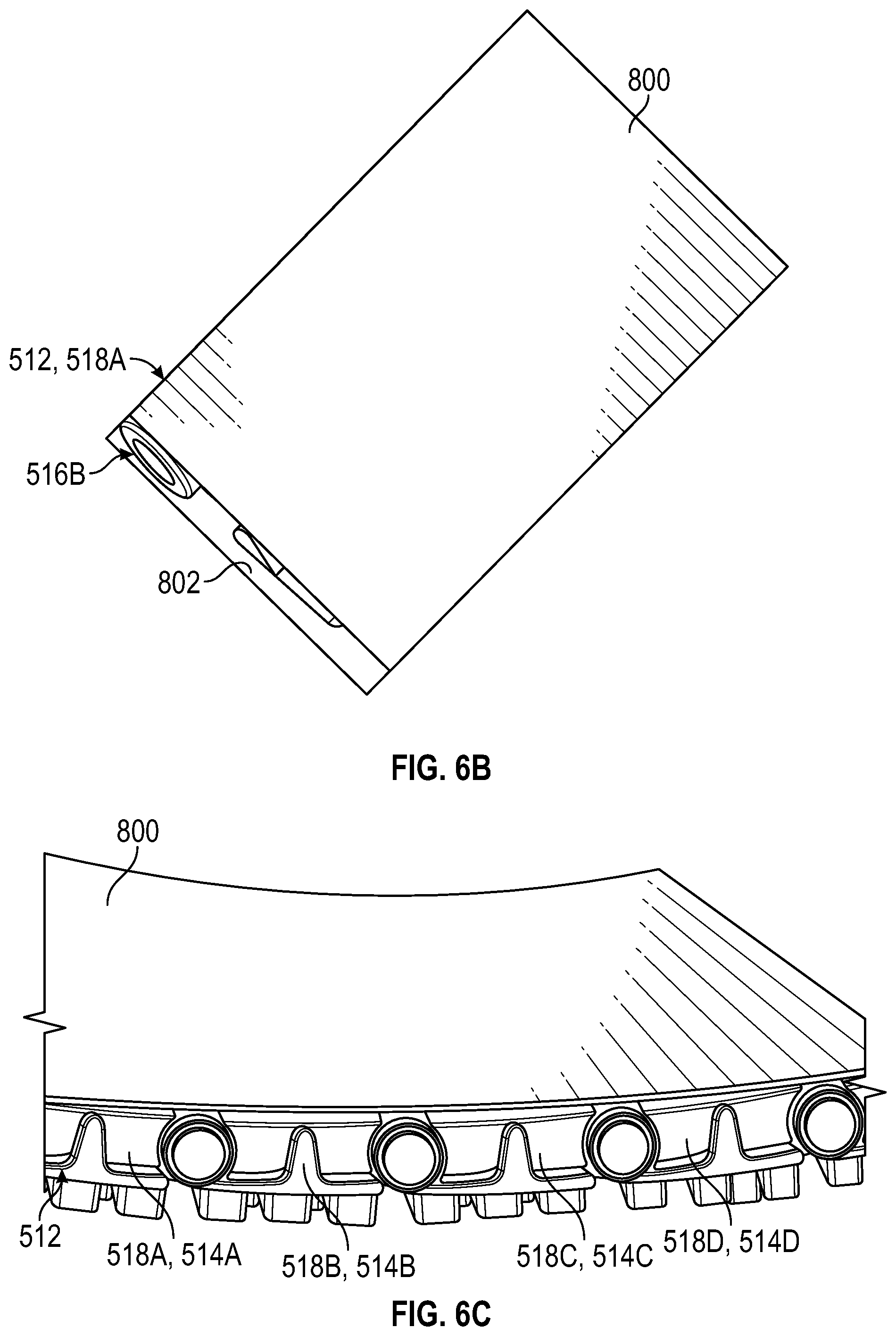 Patent US12338158 Figure 8 – Apparatuses, systems and methods for cold forming glass