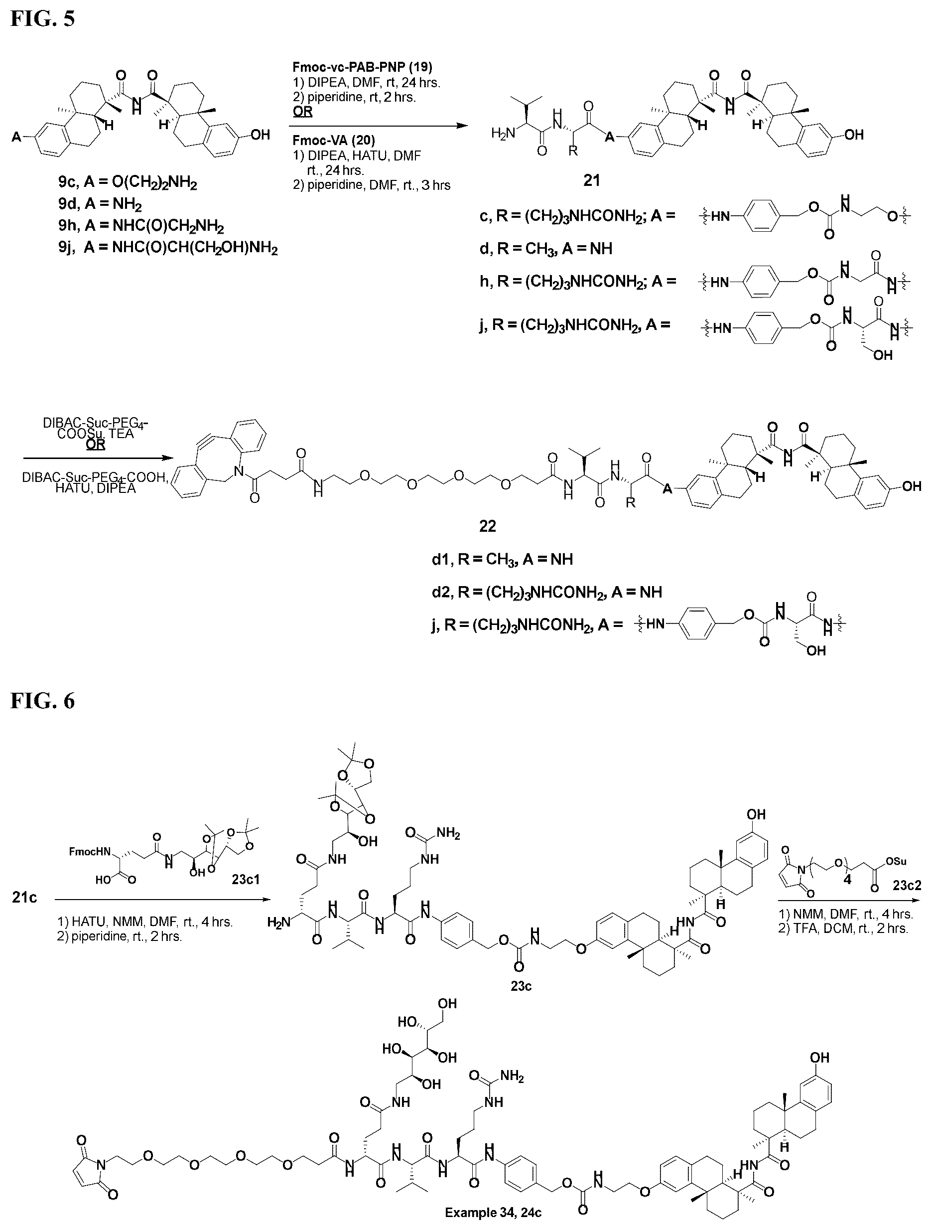 Patent US12338199 Figure 14 – Bis-octahydrophenanthrene carboxamides and protein conjugates thereof