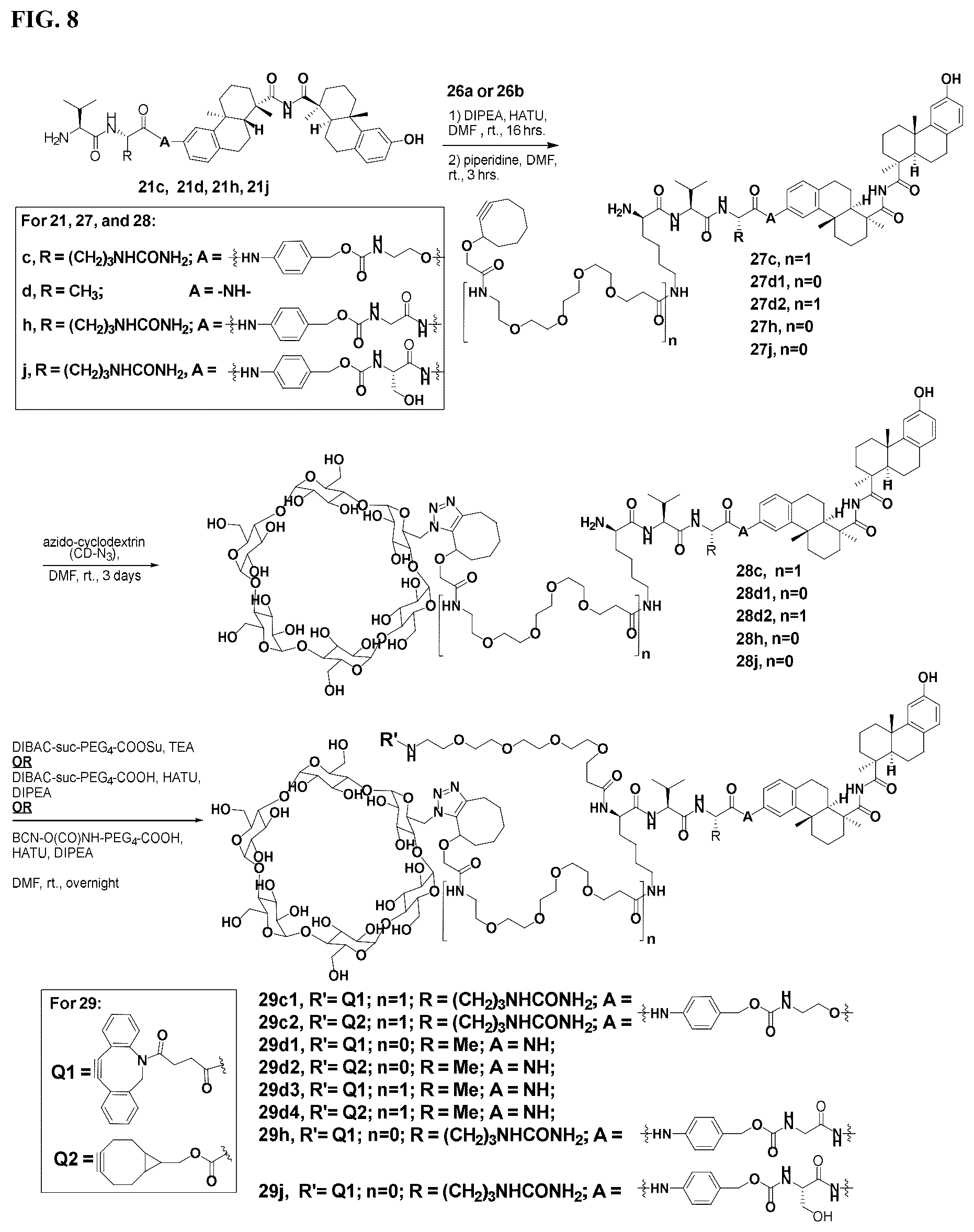 Patent US12338199 Figure 16 – Bis-octahydrophenanthrene carboxamides and protein conjugates thereof