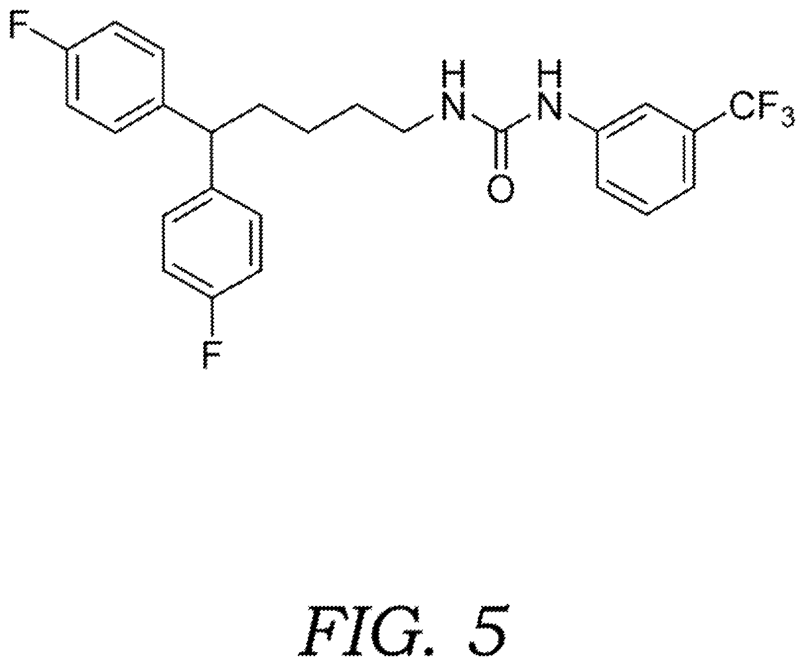Patent US12338204 Figure 5 – Substituted bisphenylalkylurea compounds and methods of treating breast cancer