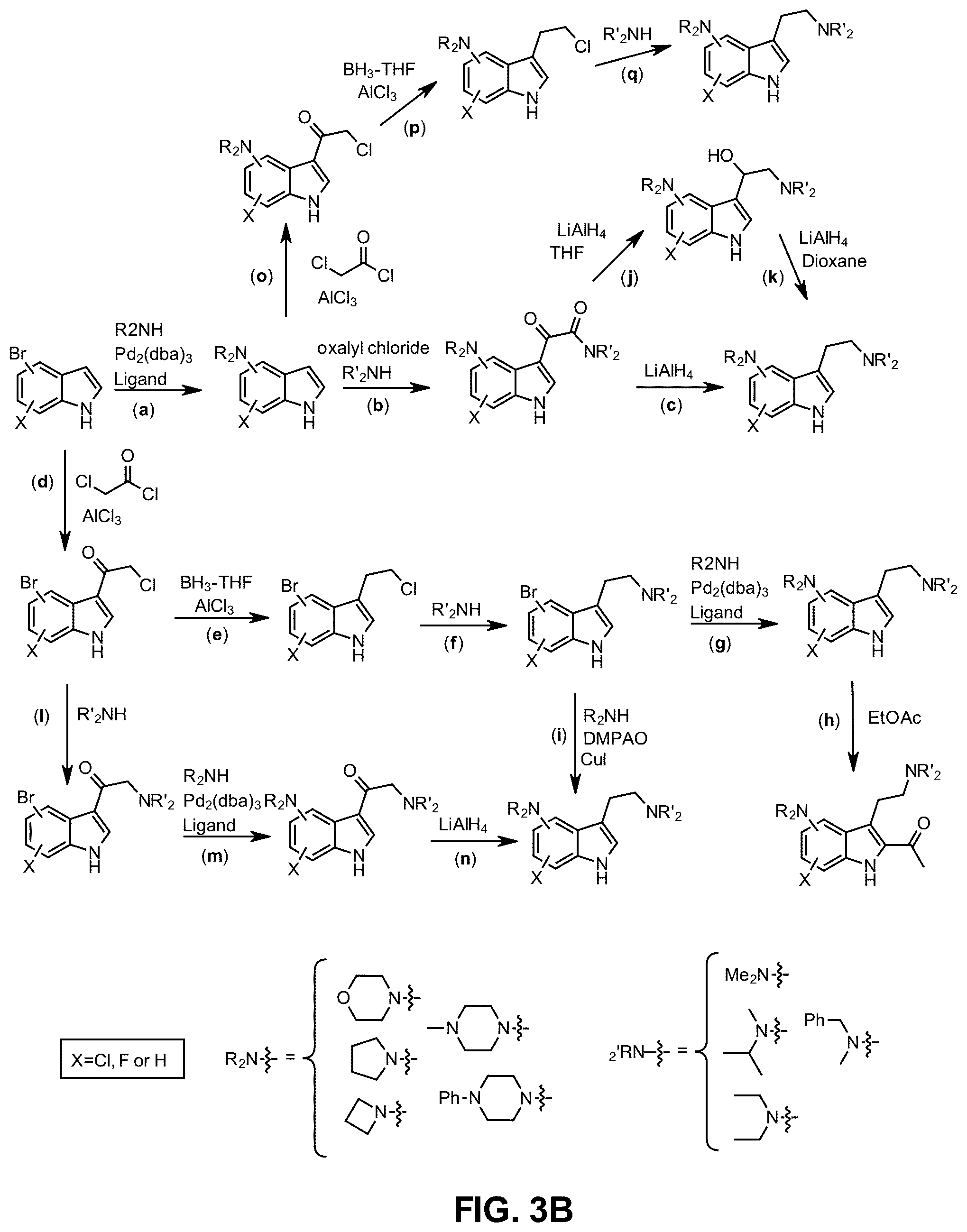 Patent US12338231 Figure 4 – N-heterocycle substituted tryptamine derivatives and methods of using