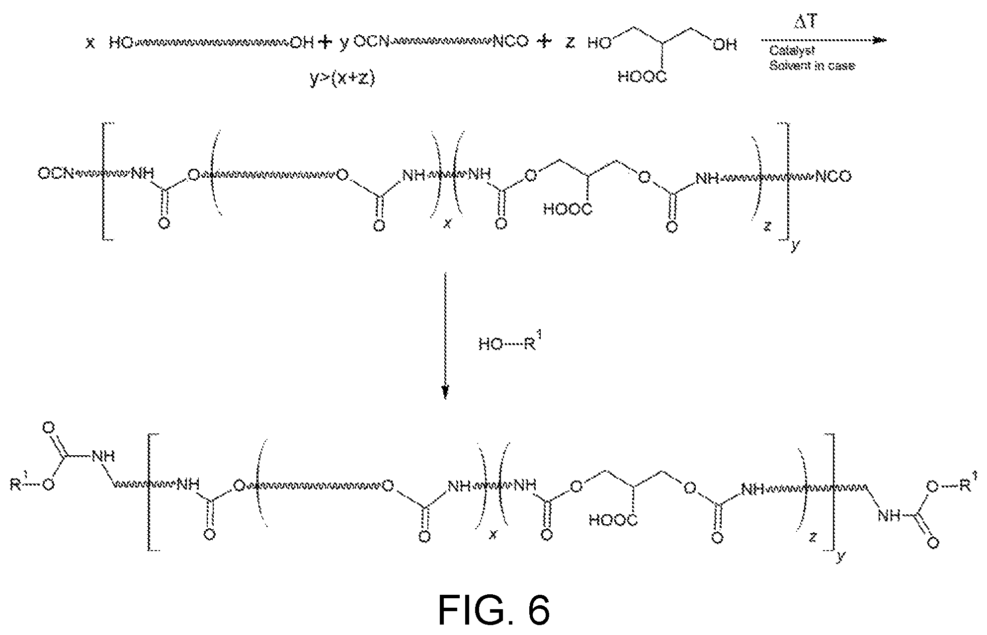 Patent US12338332 Figure 4 – Polyurethane synthesis