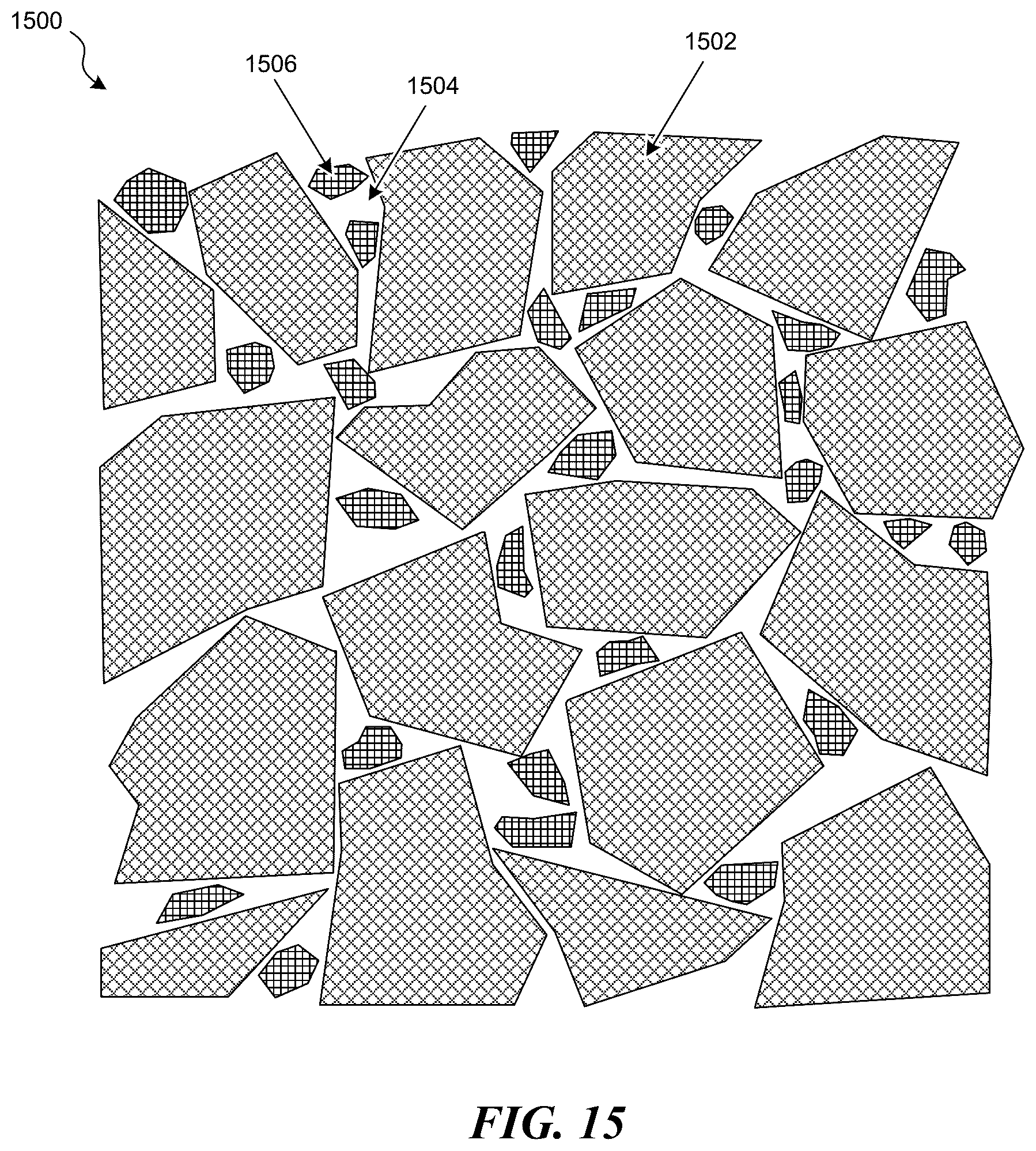 Patent US12338394 Figure 15 – Multi-modal beds of coking material