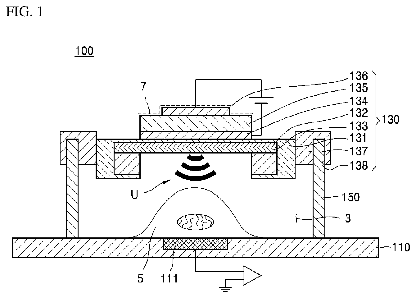 Patent US12338426 Figure 1 – Cell stimulation apparatus, and ultrasonic and electrical stimulation apparatus