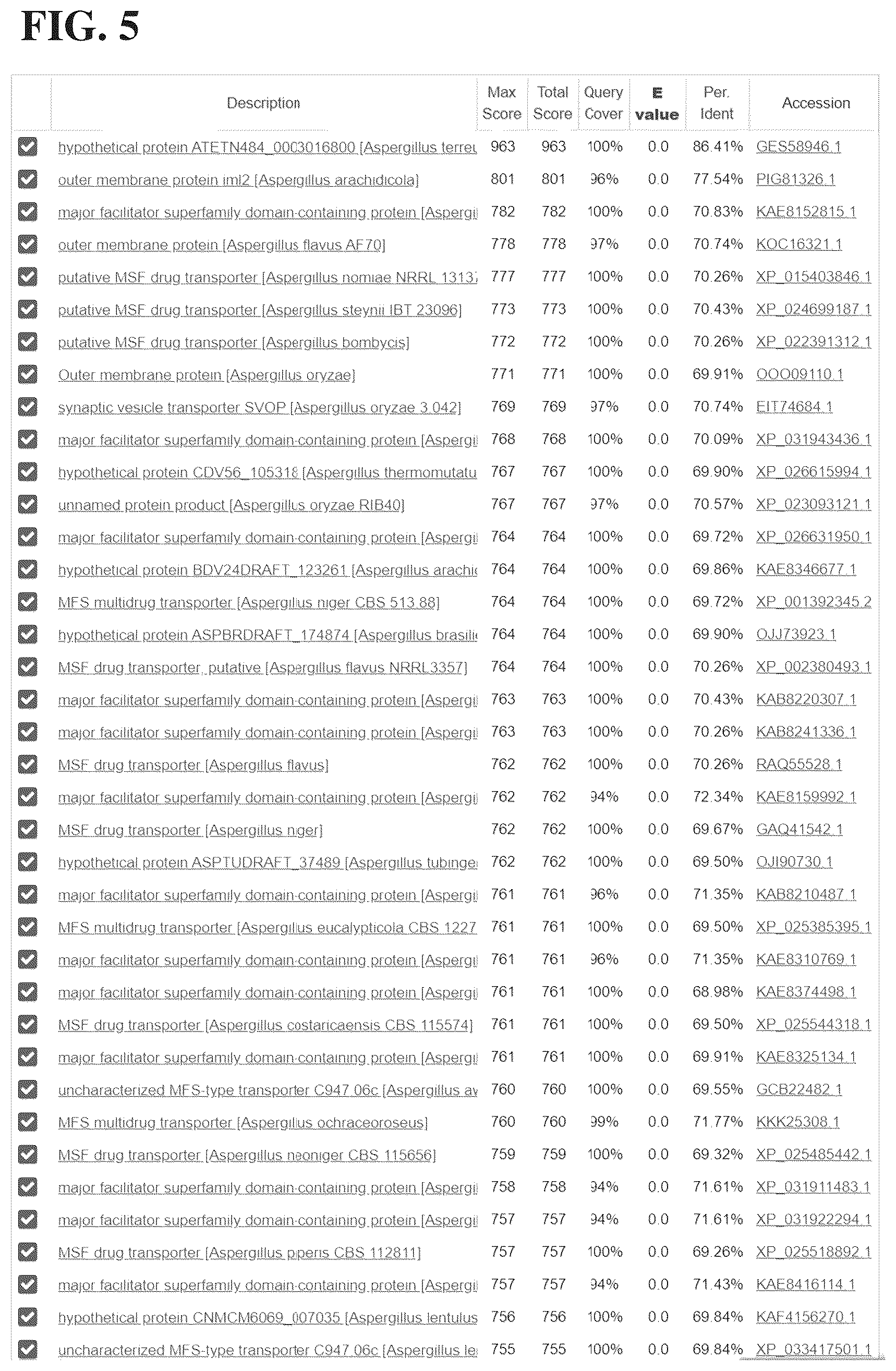 Patent US12338480 Figure 5 – Aconitic acid exporter (aexA) increases organic acid production in aspergillus