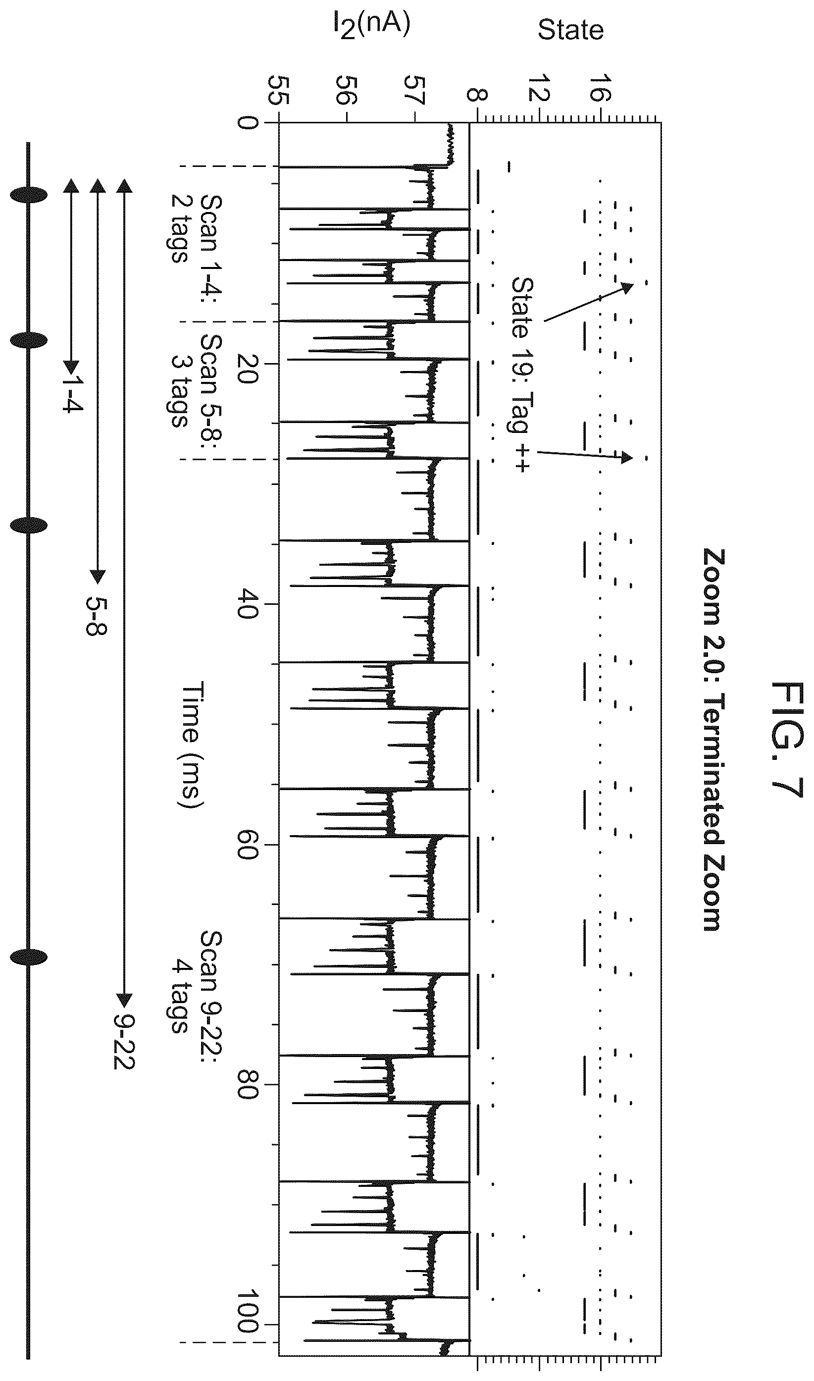Patent US12338488 Figure 10 – Logic driven polynucleotide scanning for mapping features in a nanopore device