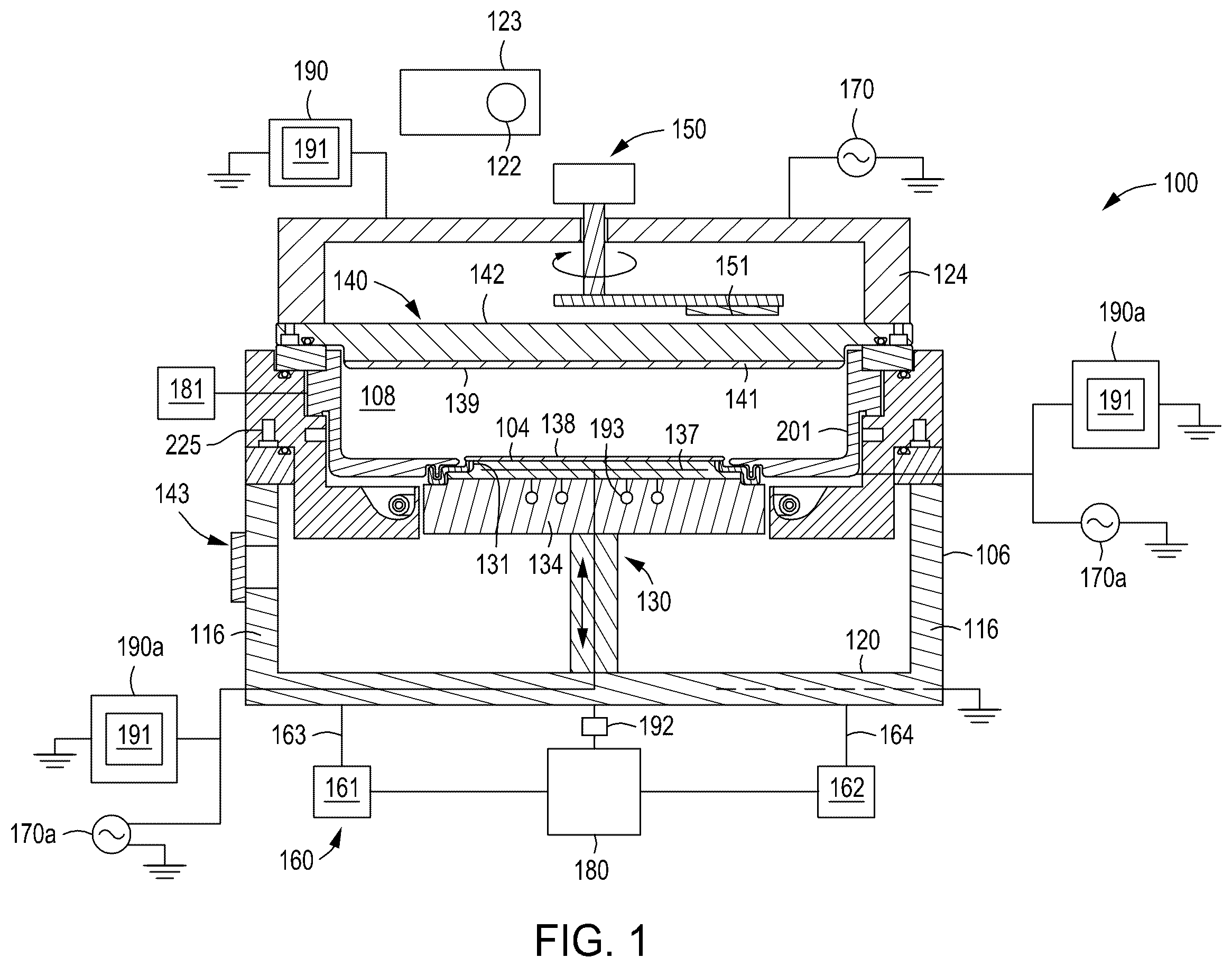 Patent US12338527 — Shutter disk for physical vapor deposition (PVD) chamber — Figure 1