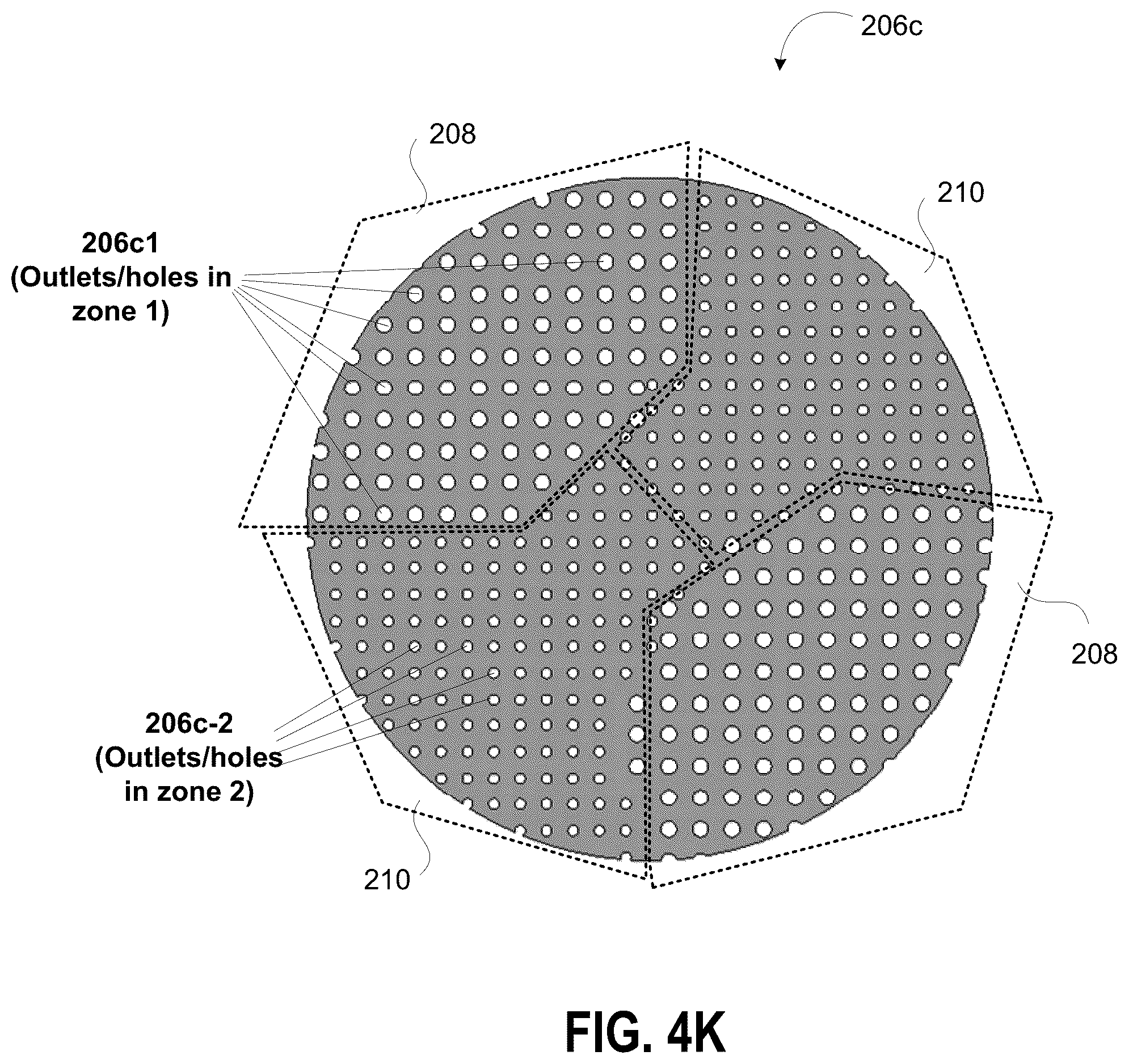 Patent US12338531 Figure 8 – Spatially tunable deposition to compensate within wafer differential bow