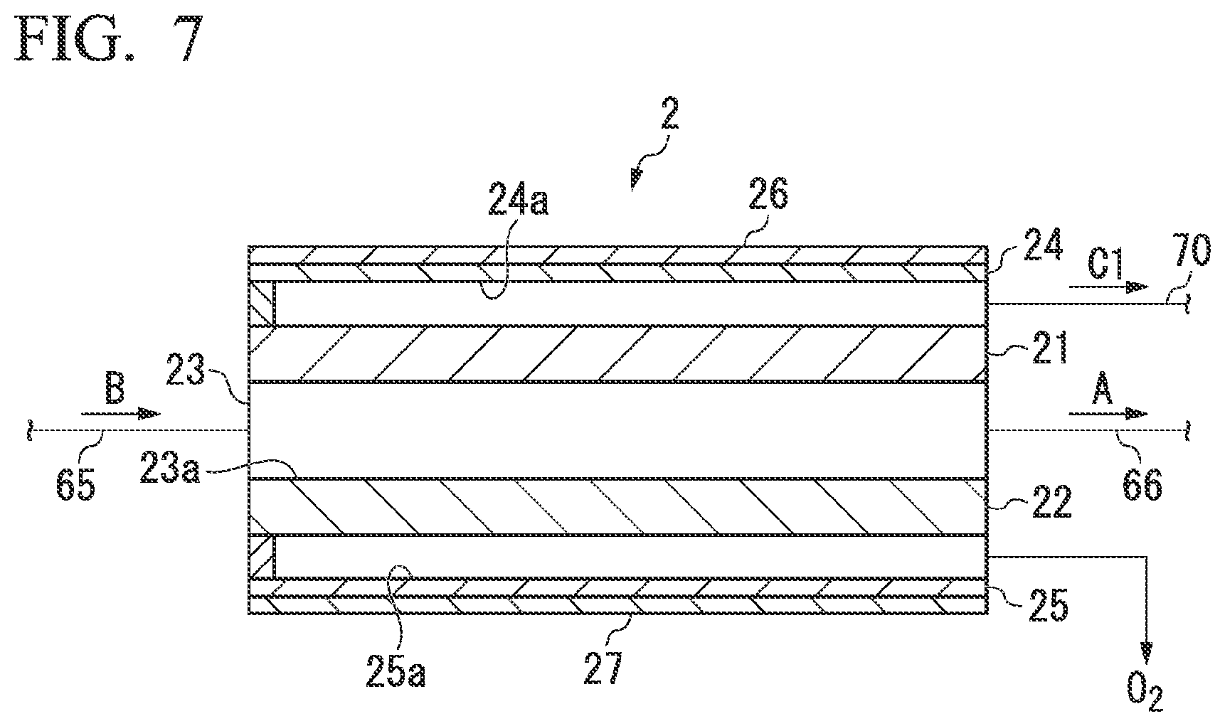 Patent US12338537 Figure 5 – Electrochemical reaction device, method for reducing carbon dioxide, and method for producing carbon compound