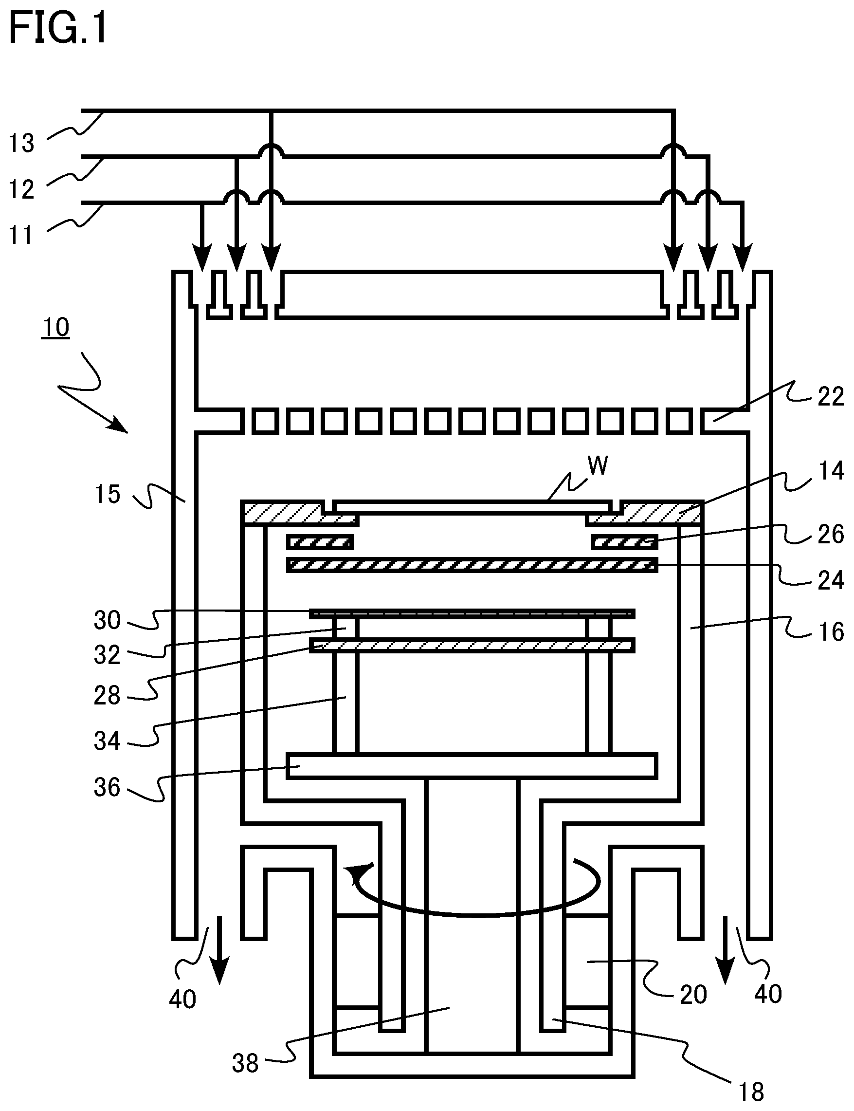 Patent US12338543 — Vapor phase growth method using reflector with changeable pattern — Figure 1