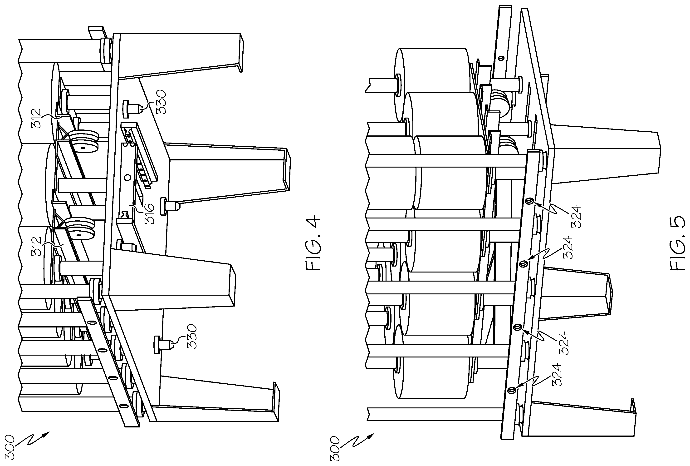 Patent US12338553 Figure 4 – System for handling and processing yarn