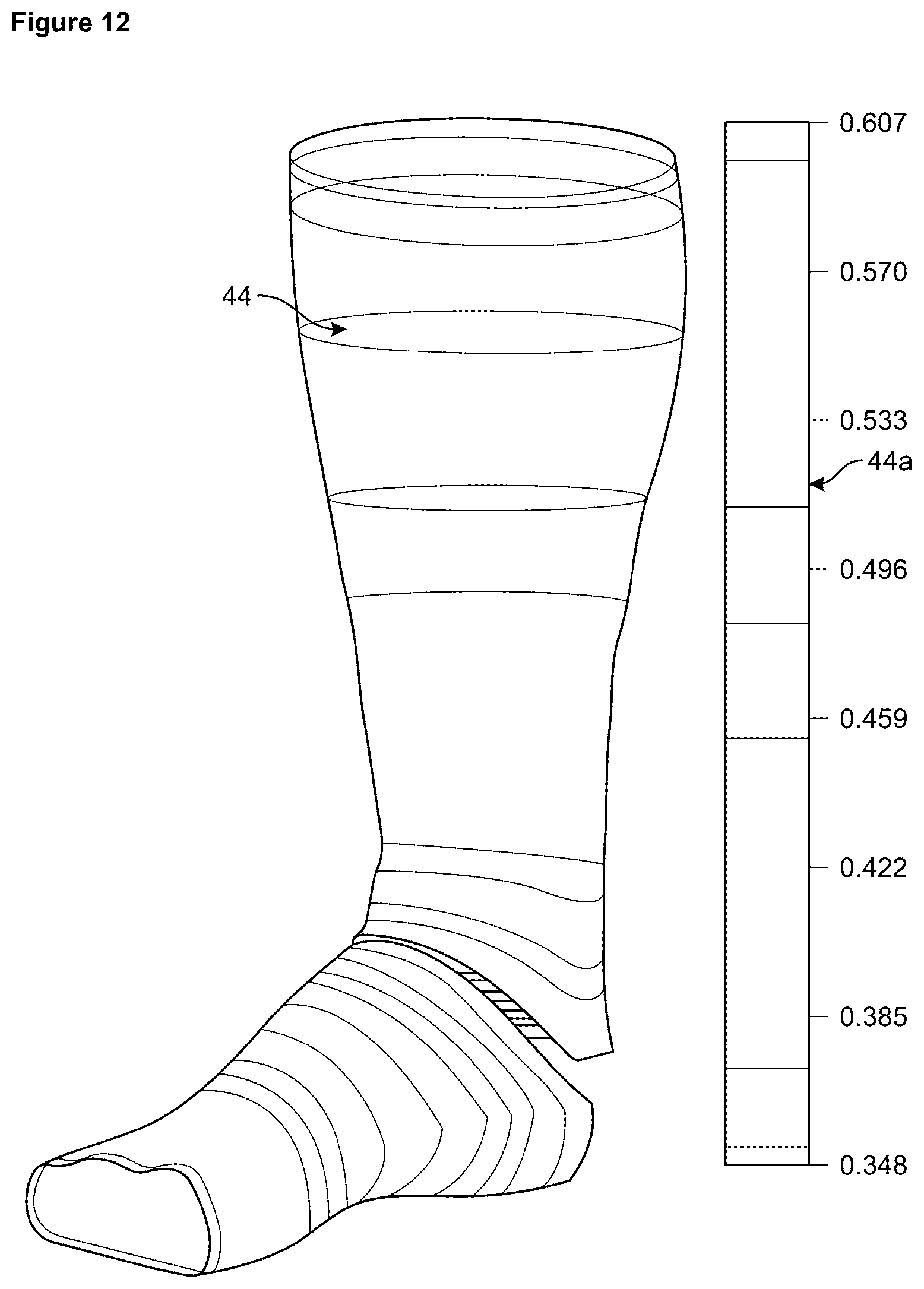 Patent US12338560 Figure 7 – Method of making bespoke knitted compression garment