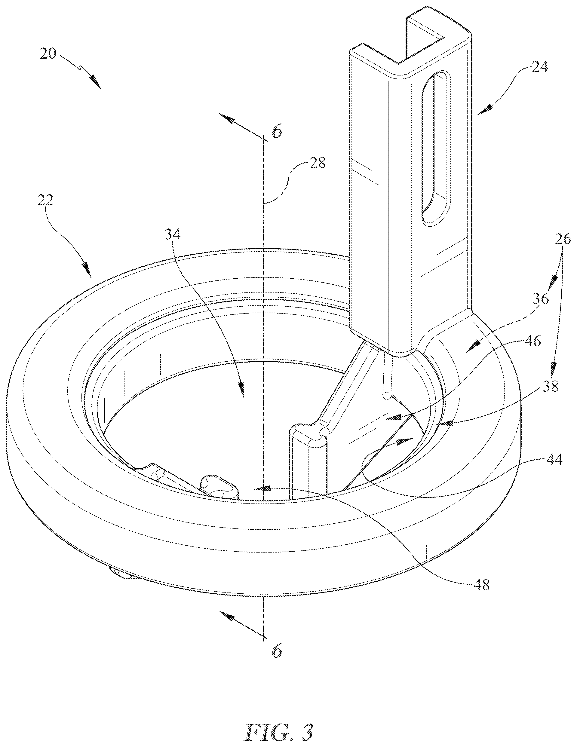 Patent US12338563 Figure 2 – Close stitch hopping foot