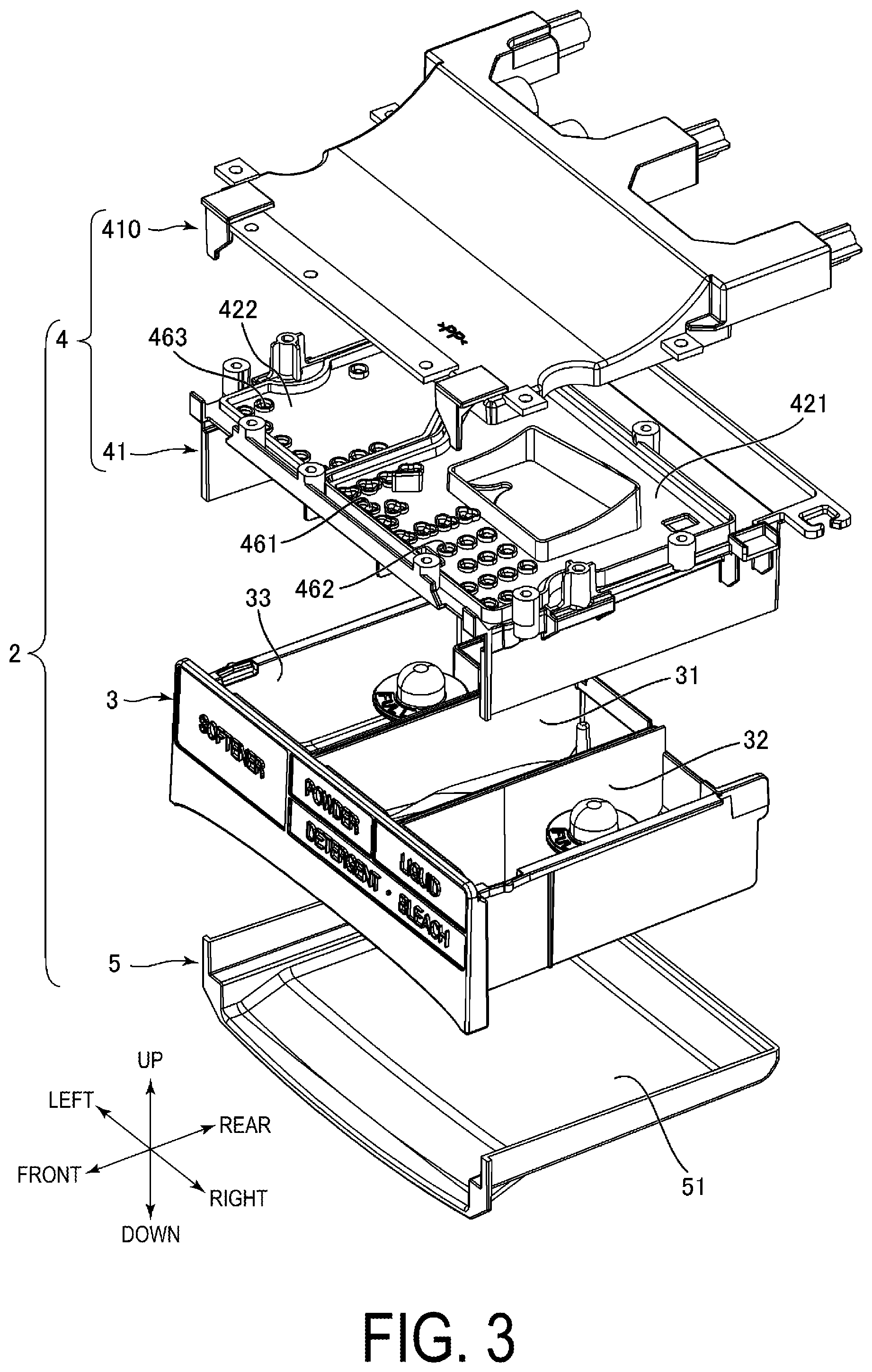 Patent US12338566 Figure 3 – Case and washing machine