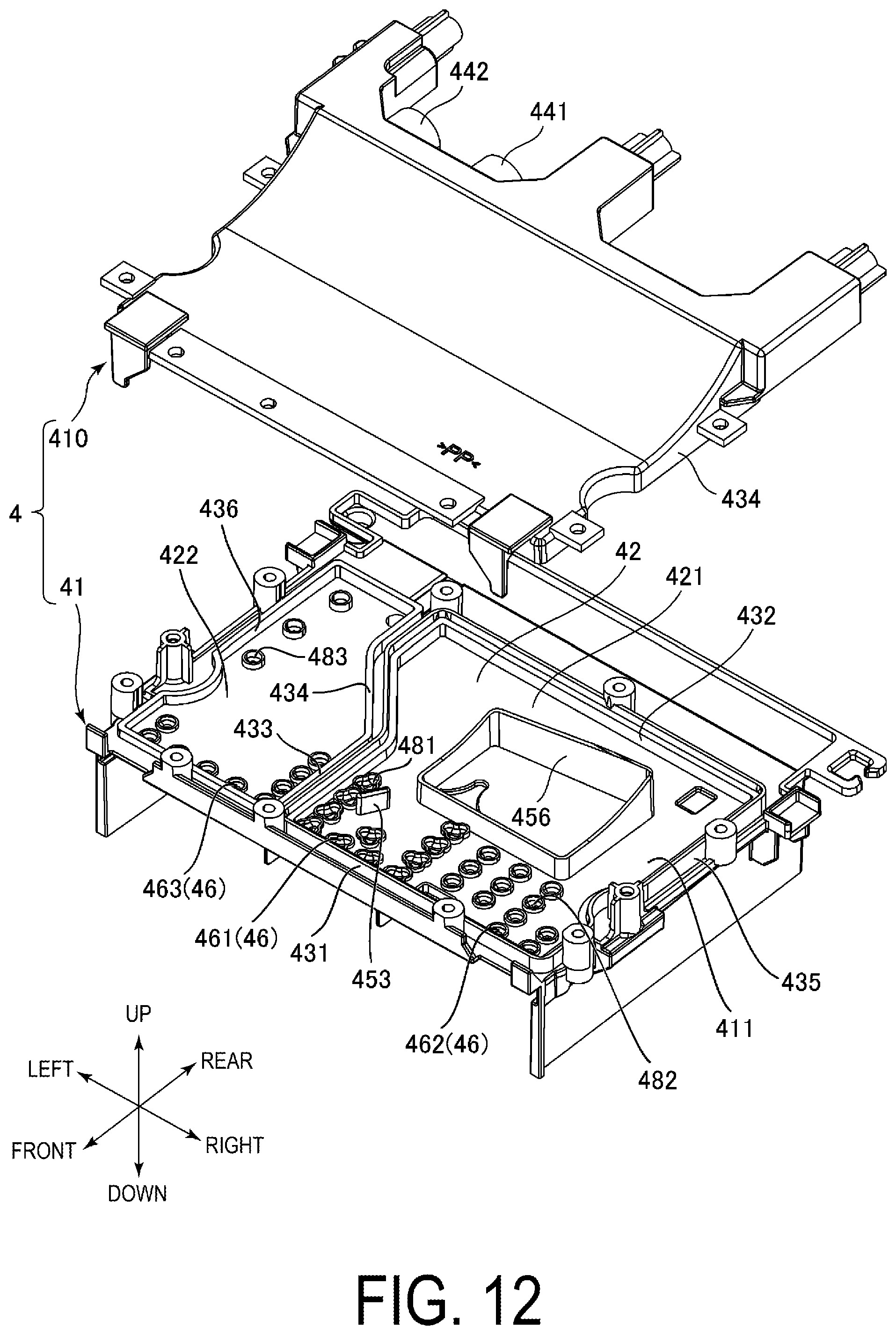 Patent US12338566 Figure 12 – Case and washing machine