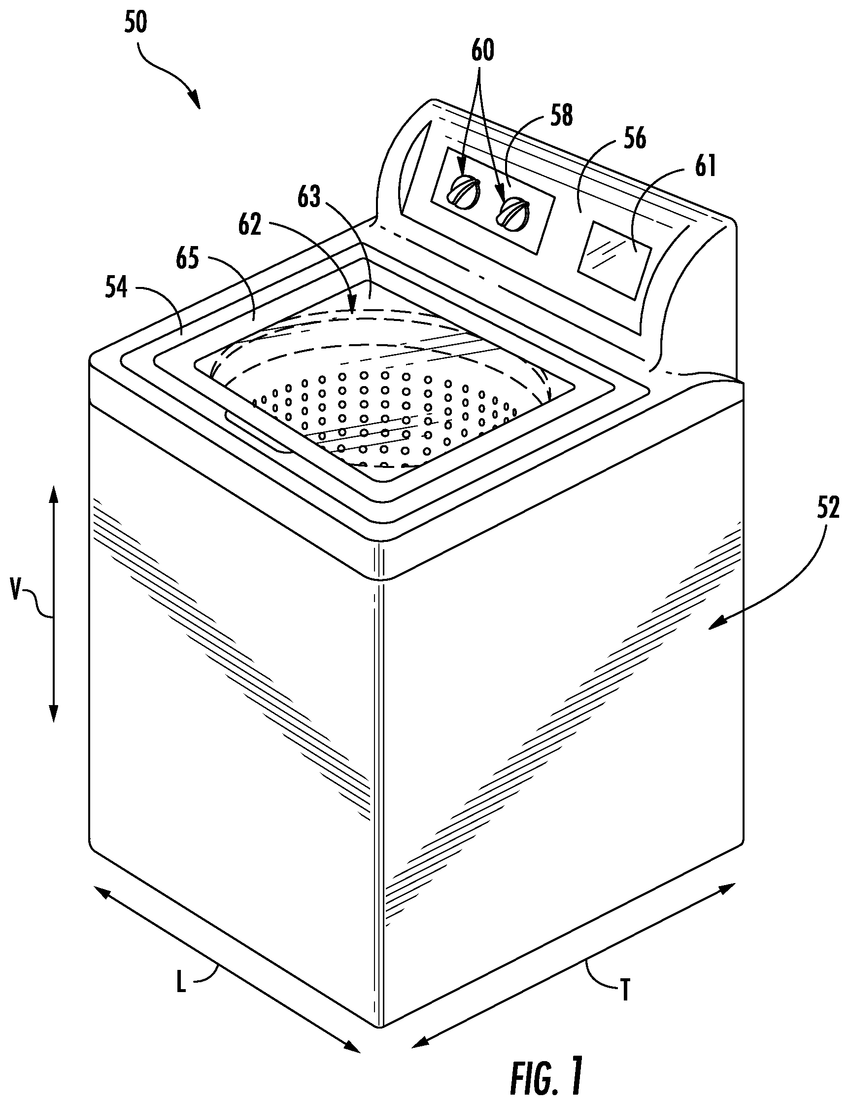 Patent US12338567 Figure 1 – Additive accessory for an agitator post in a washing machine appliance