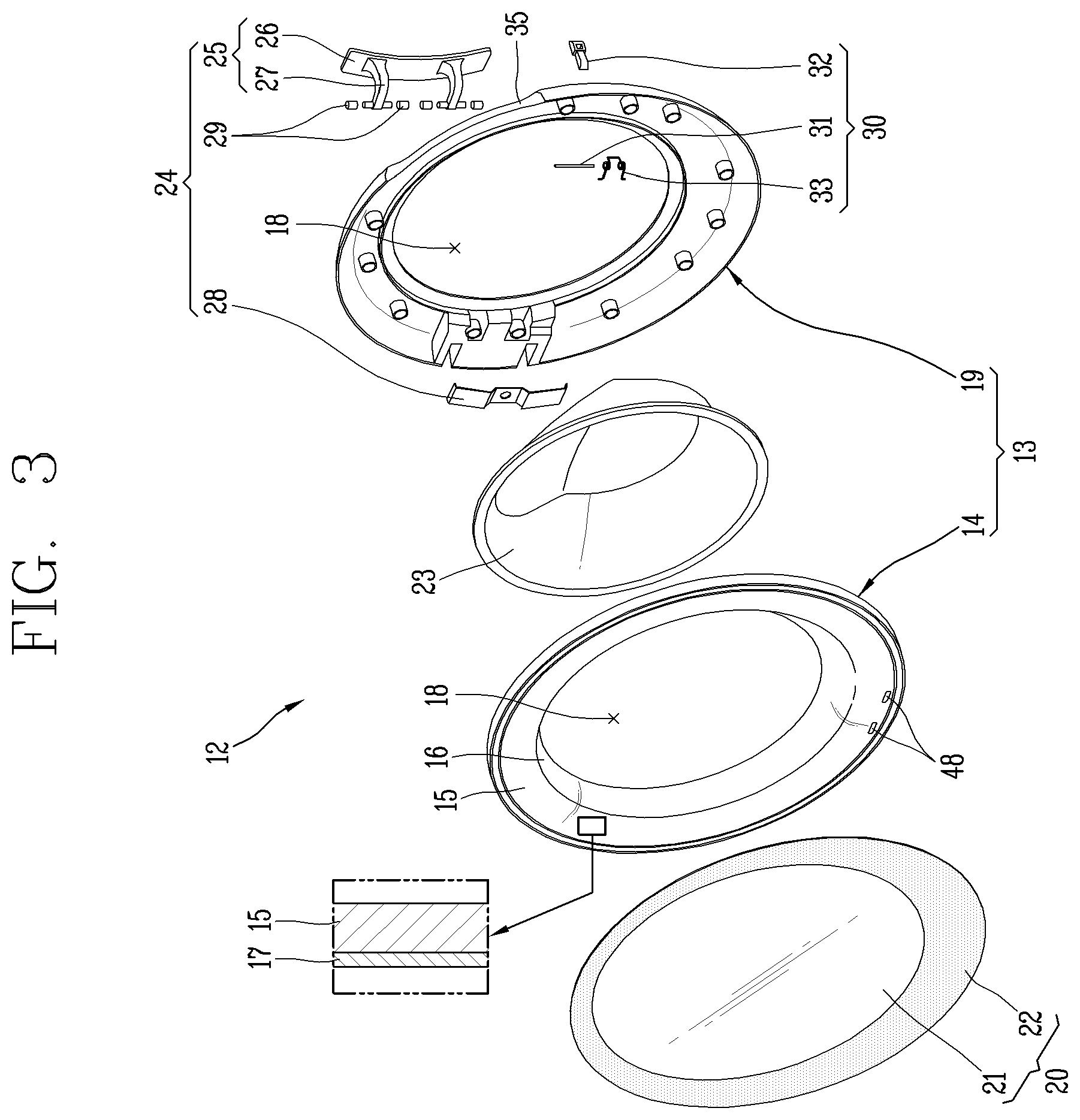 Patent US12338568 Figure 3 – Clothes processing apparatus