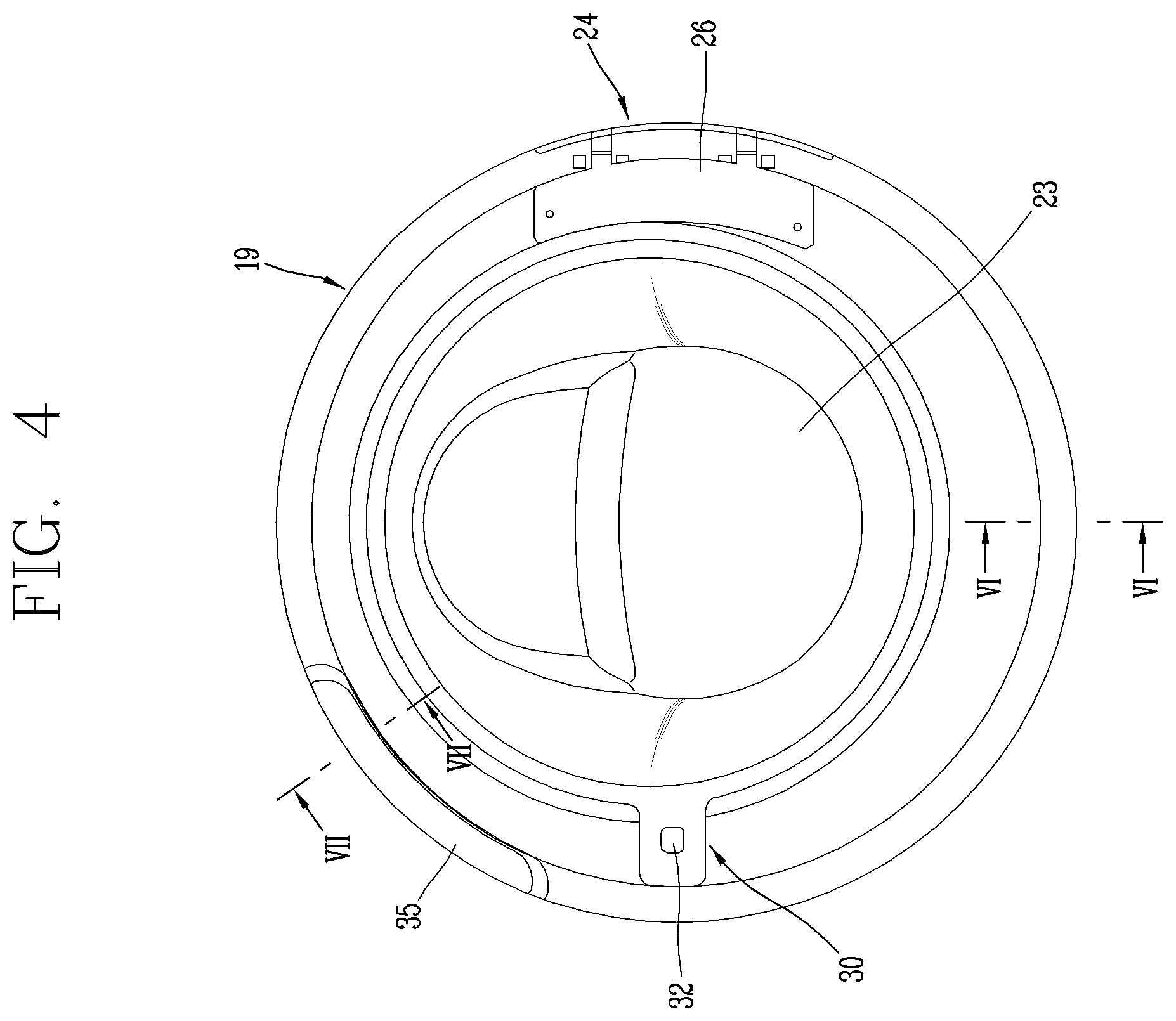 Patent US12338568 Figure 4 – Clothes processing apparatus
