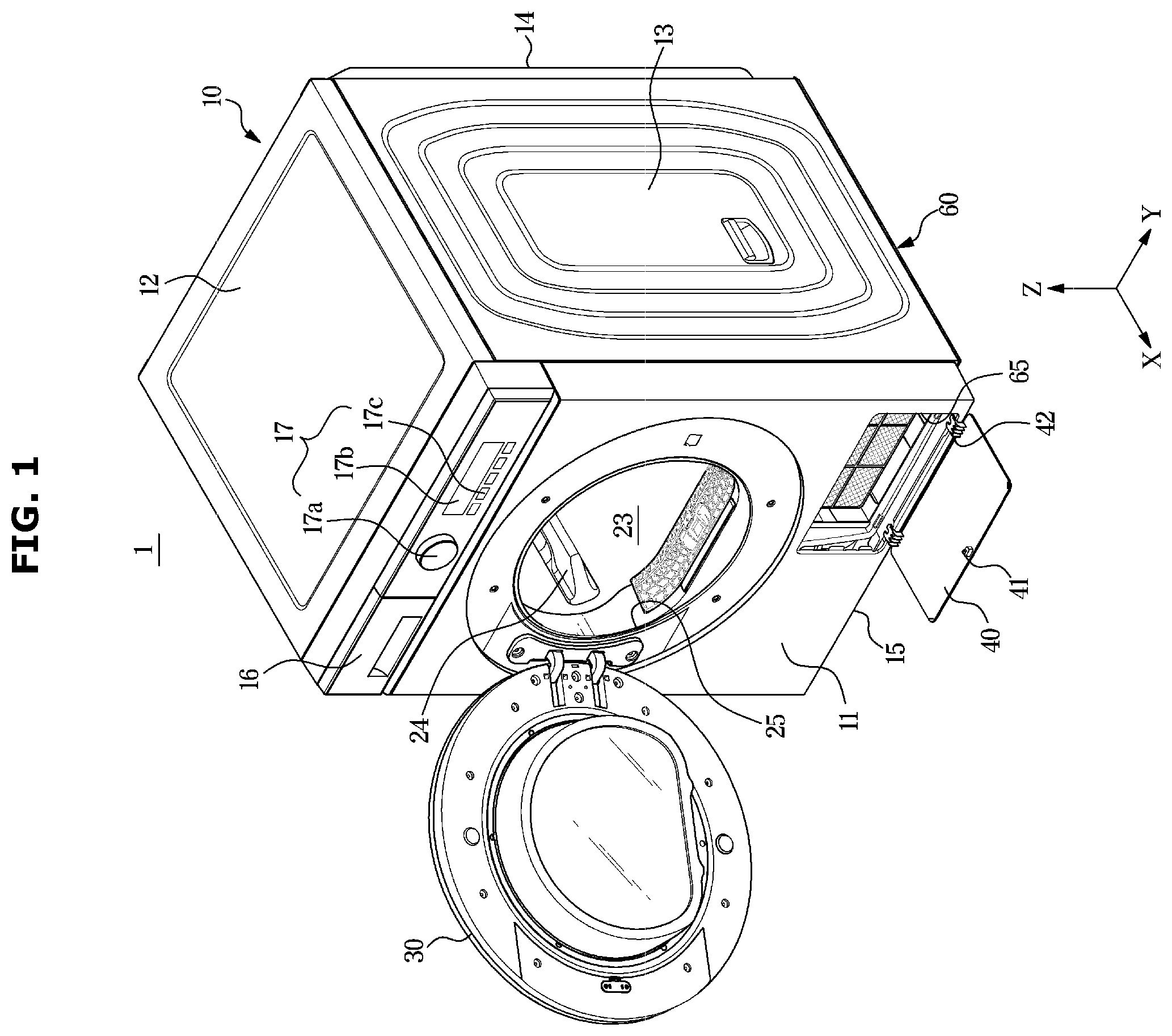 Patent US12338570 Figure 1 – Dryer